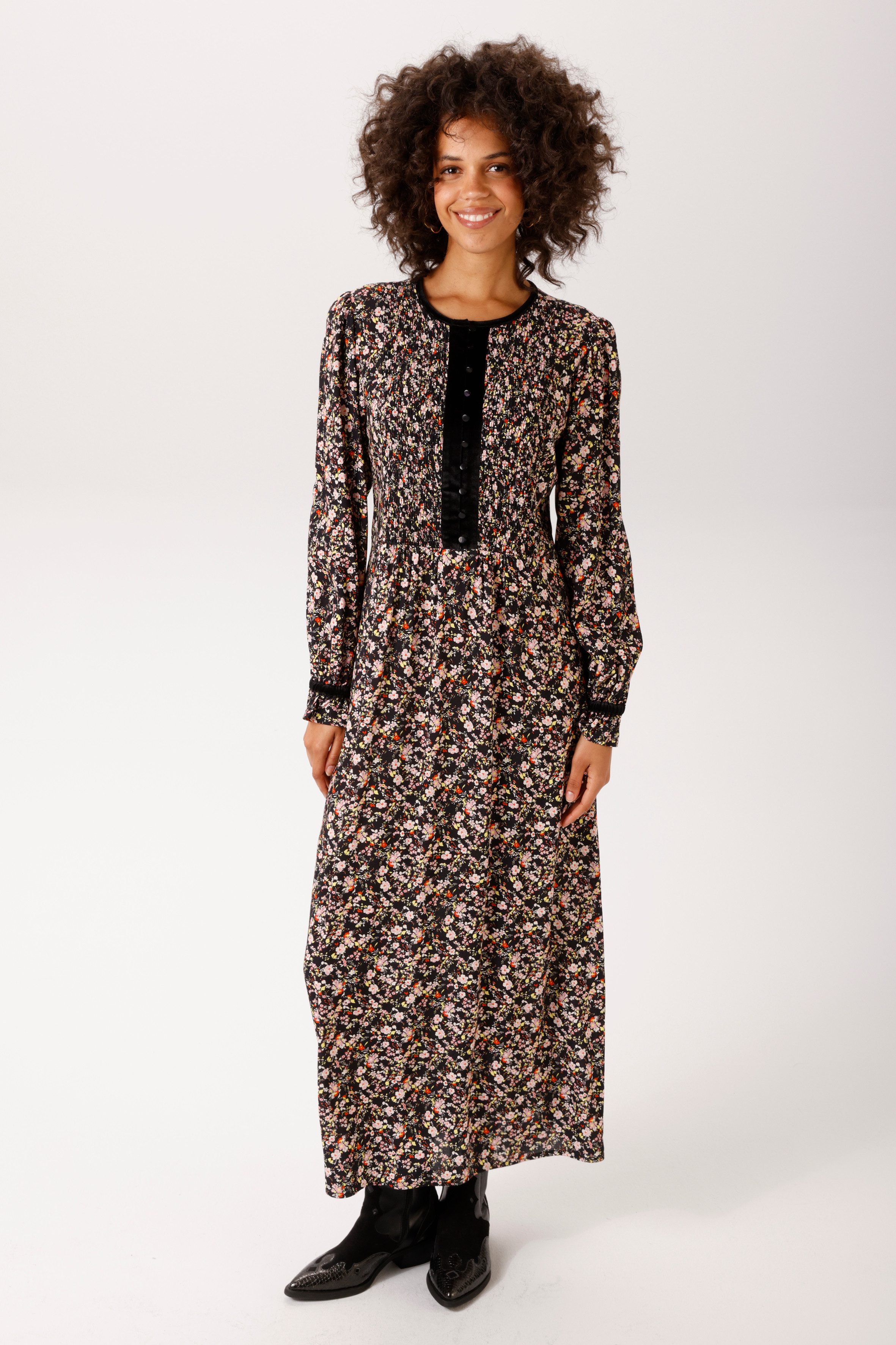 Aniston CASUAL Maxikleid mit bunten Blümchen bedruckt - NEUE KOLLEKTION
