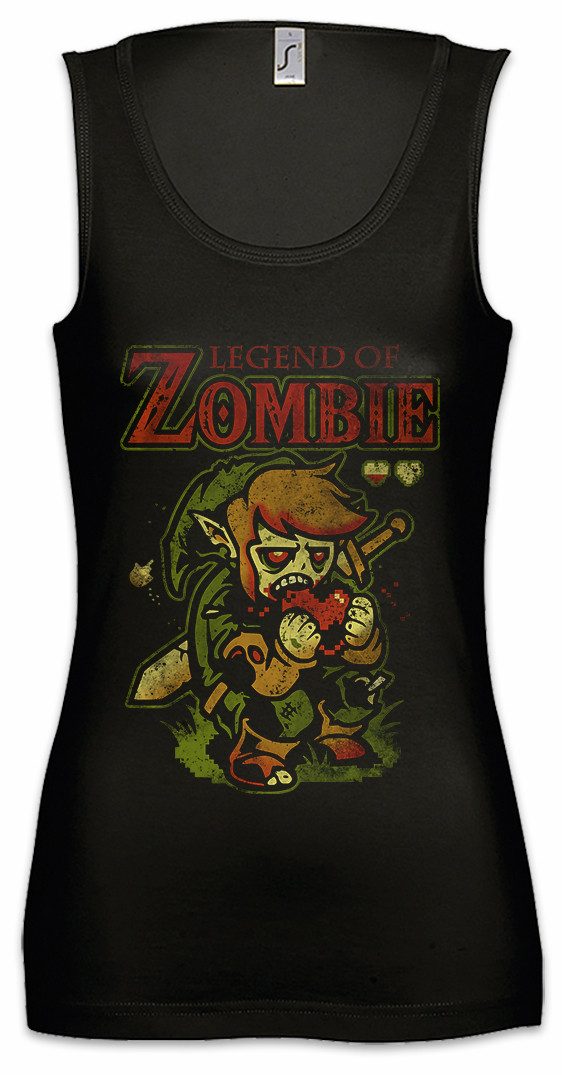 Tanktop Legend Of Zombie Ärmelloses Damen T-Shirt Fun Zombie Heart Eating