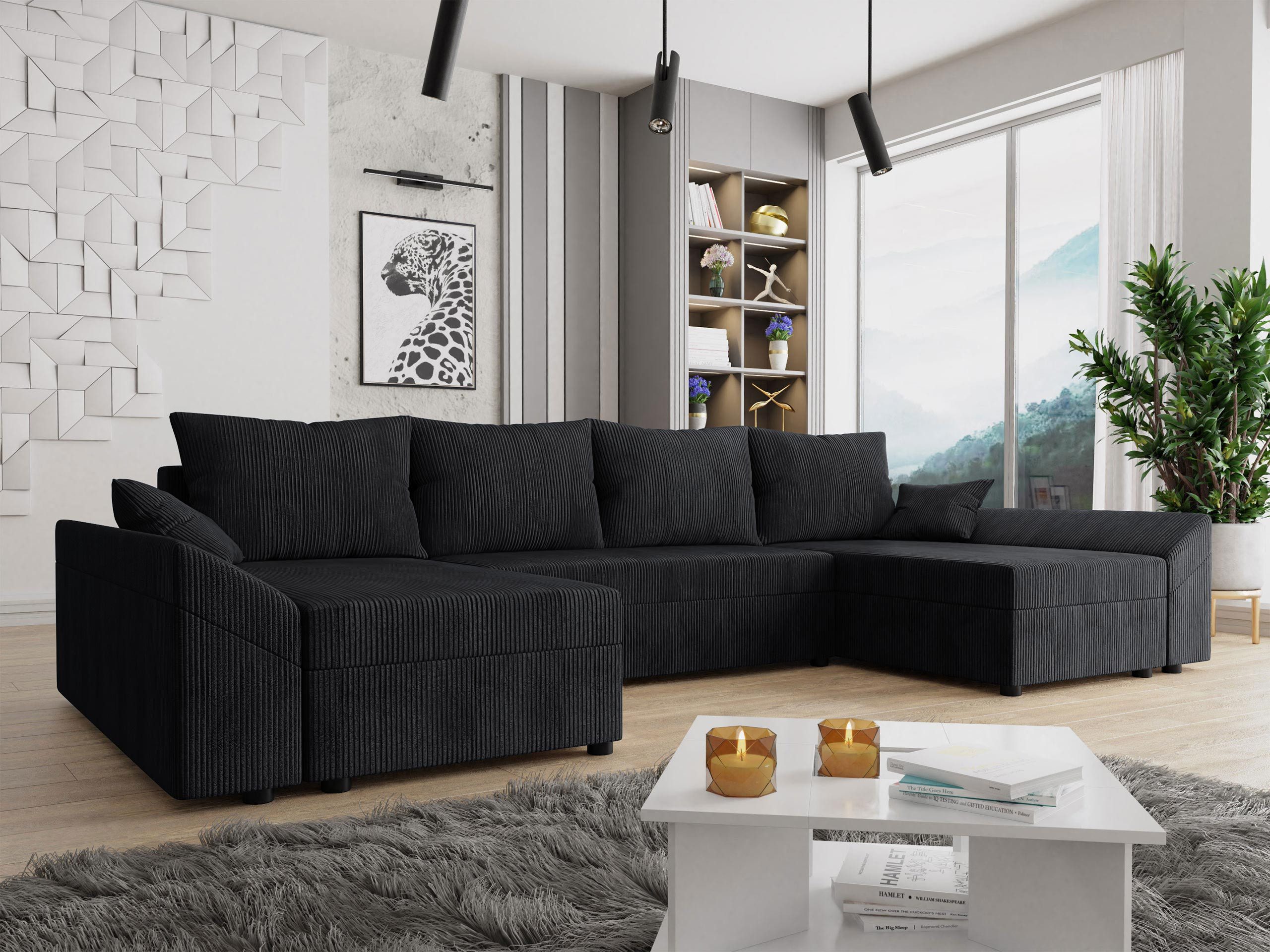 MIRJAN24 Wohnlandschaft Dante U Cord, mit günstig online kaufen