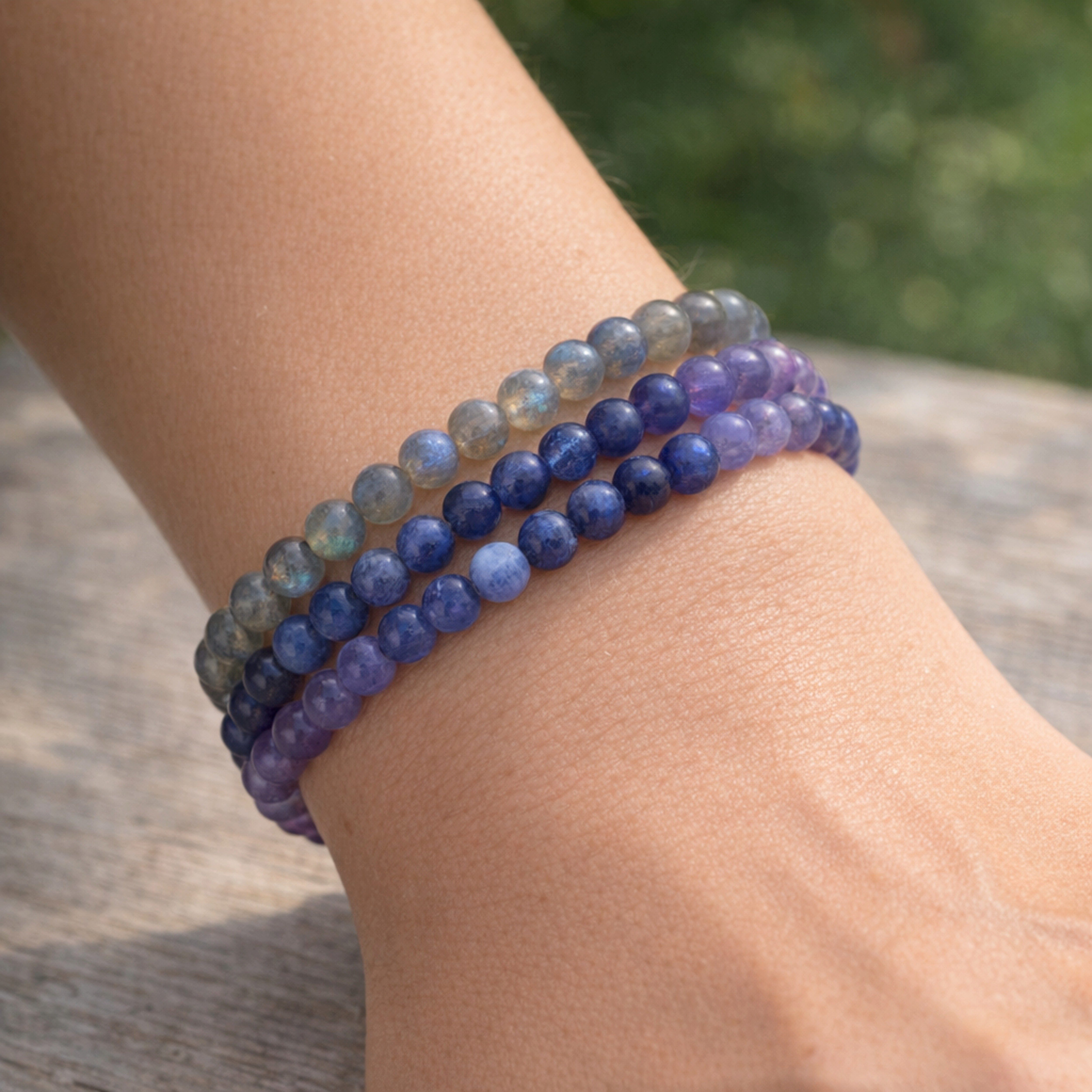 Lebensquelle Plus Armband Sodalith Mini-Kugelarmband, 4 mm – Bild 5 von 5