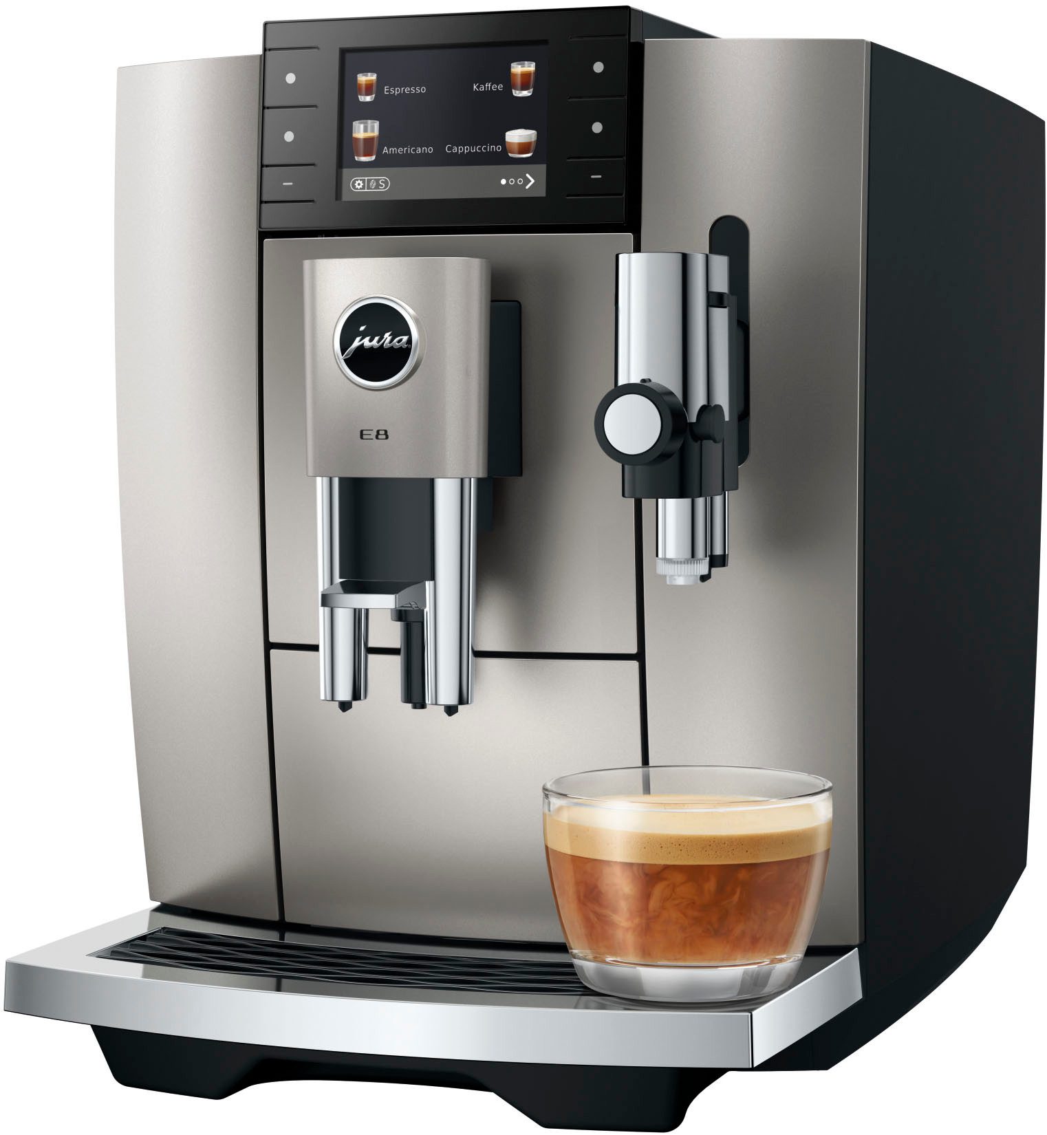 JURA Kaffeevollautomat 15712 E8 Midnight Silver (ED)