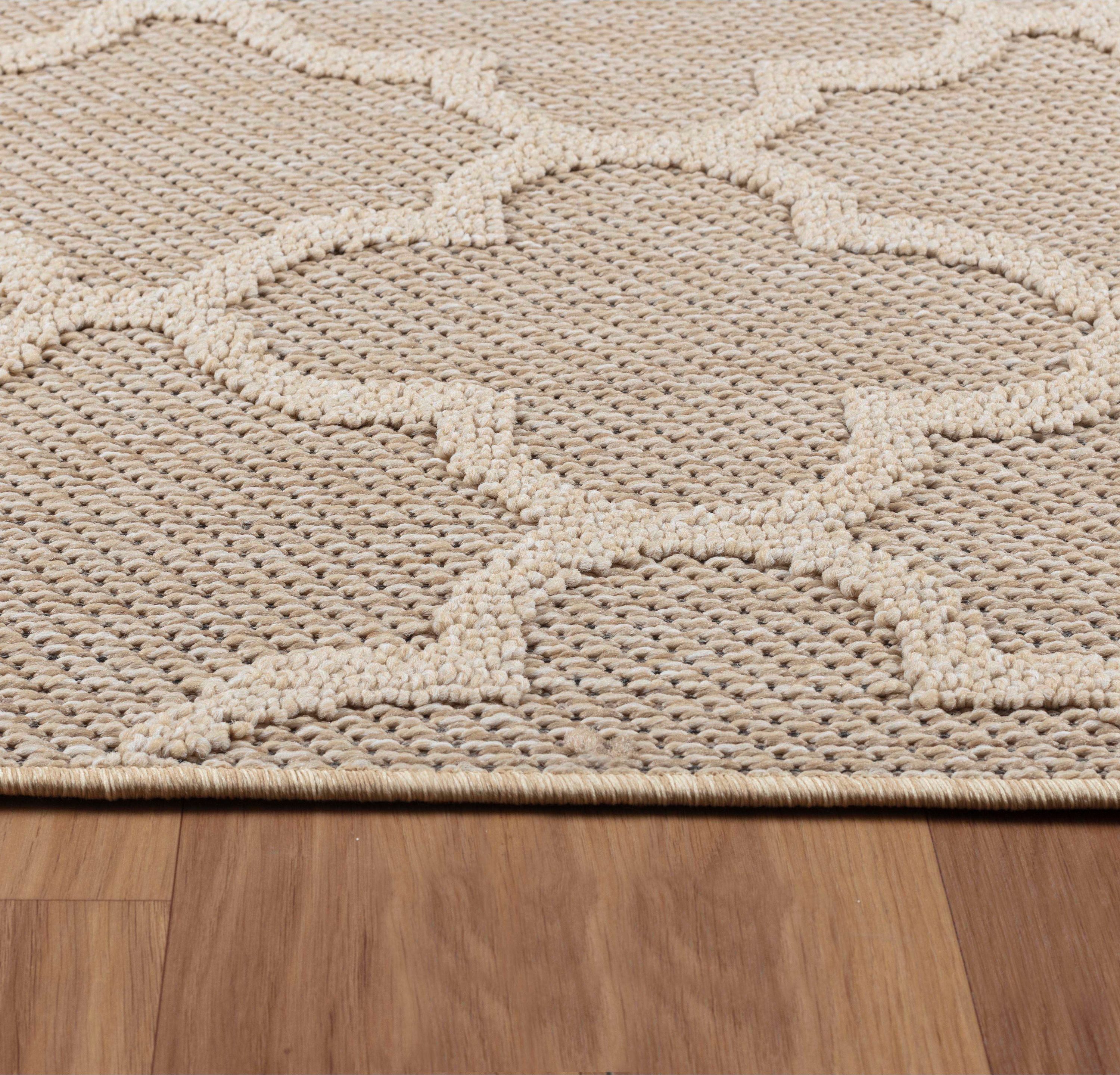 Carpettex Outdoorteppich Skandinavisches Design, Läufer, Höhe: 8 mm, In& Outdoor Teppich Skandinavisch Design für Küchen Balkon Terrasse