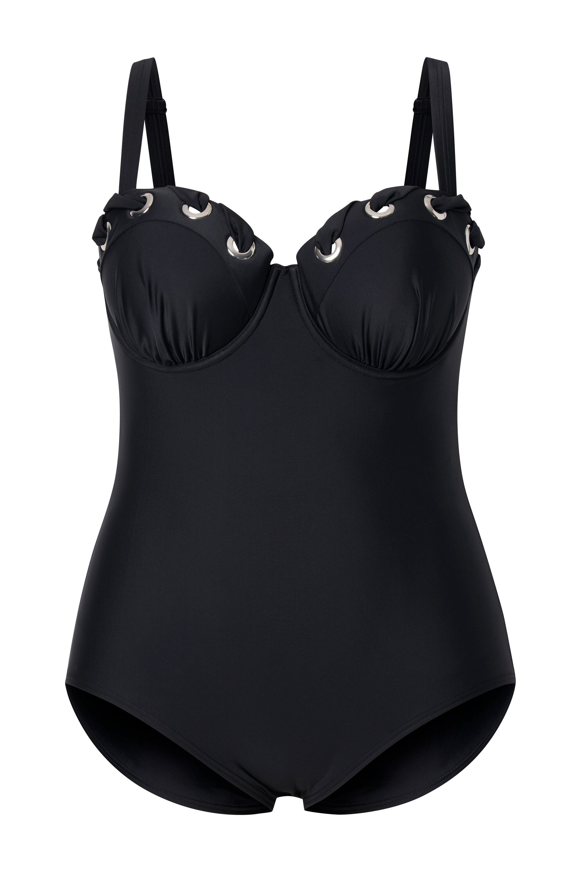 Ulla Popken Badeanzug Badeanzug Ösen Softcups Träger verstellbar günstig online kaufen