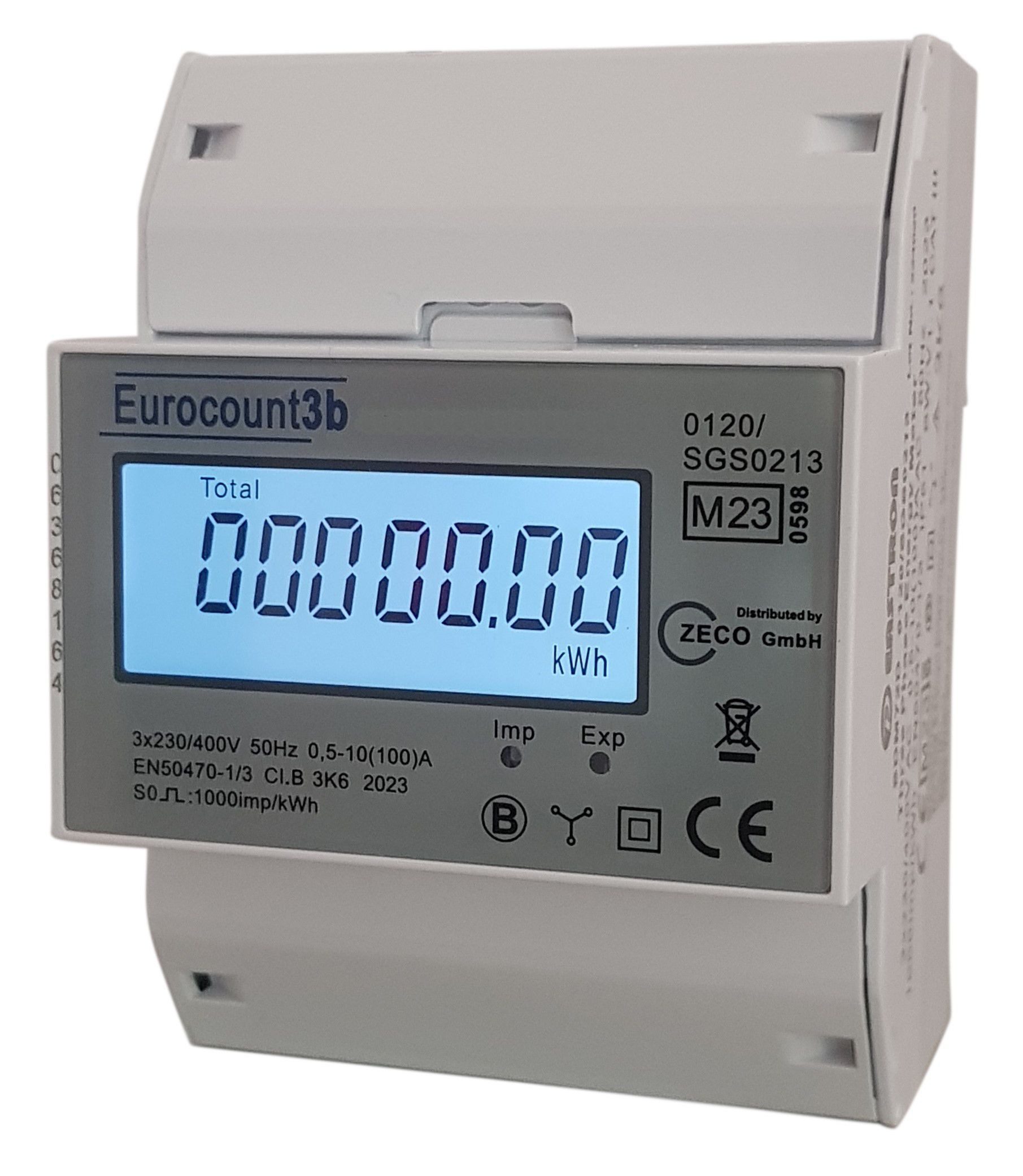 Schellcount Drehstromzähler digitaler 3-Phasen Stromzähler, MID geeicht, LC günstig online kaufen