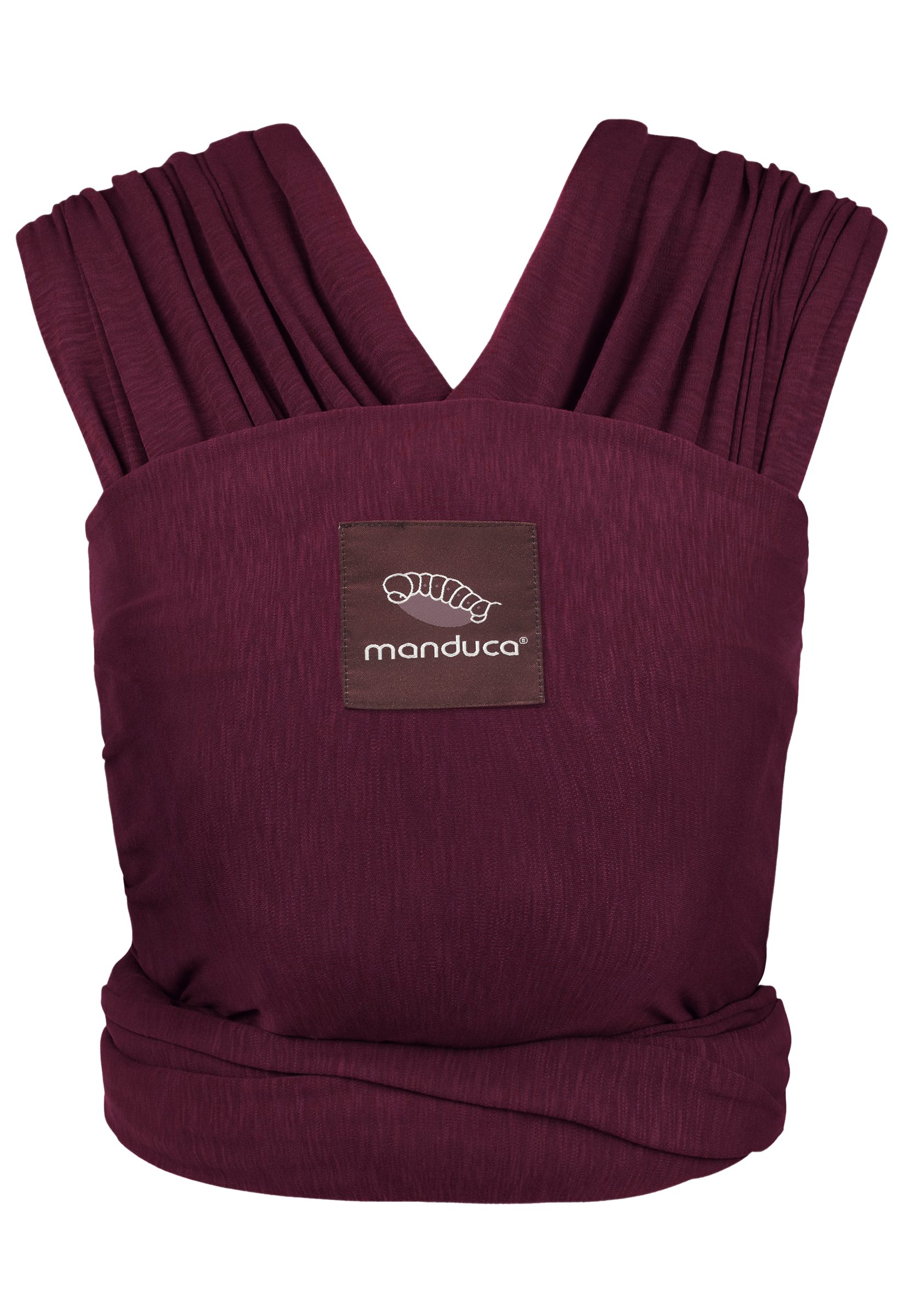 manduca Babytrage manduca Sling - Babytragetuch - Elastische Babytrage, Unterstützt die natürliche M-Position beim Baby. rot