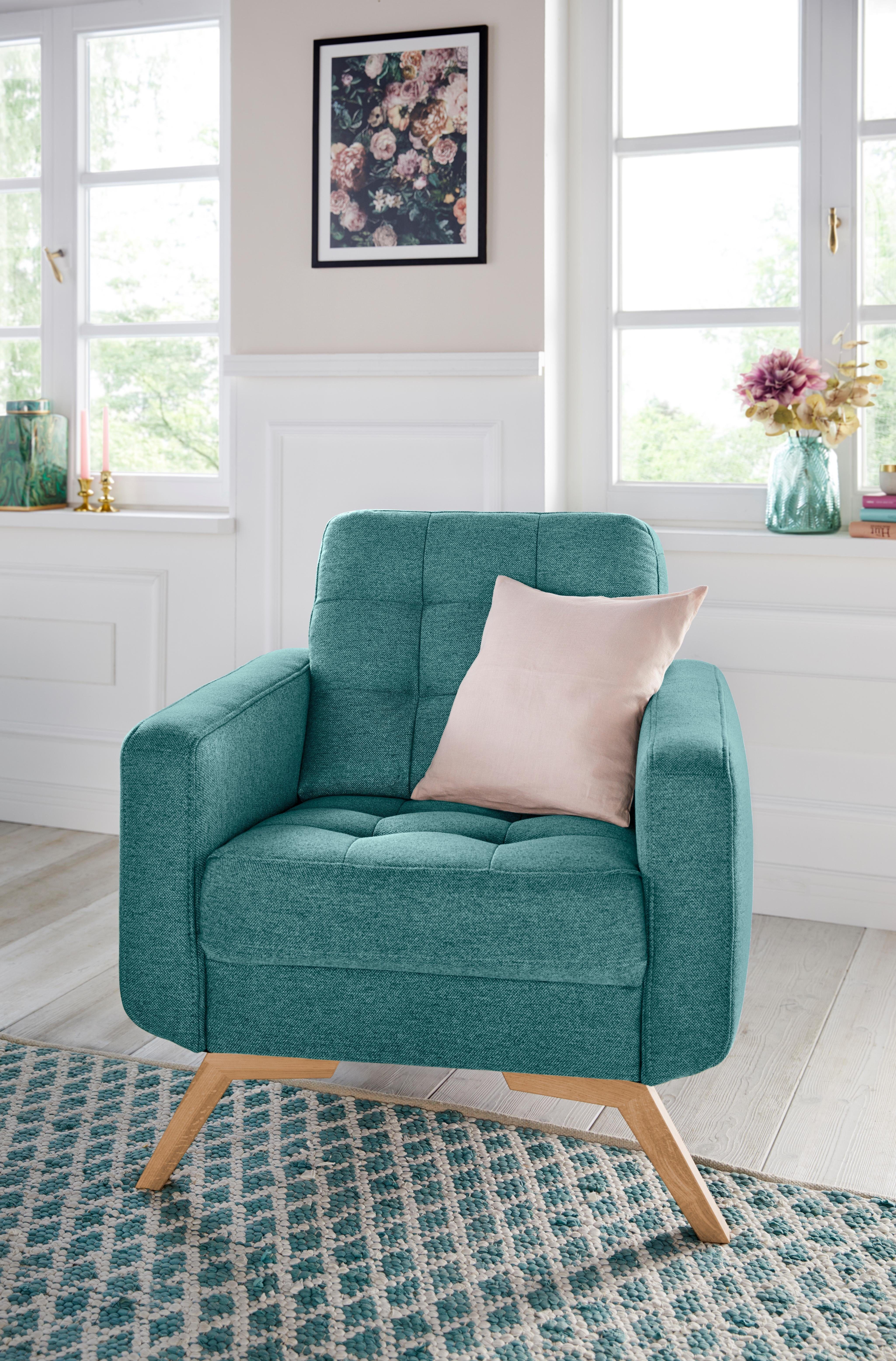 exxpo - sofa fashion Sessel Fiord, Loungesessel, aktuelles Design, tolle Detailverarbeitung im Sitz und Rücken