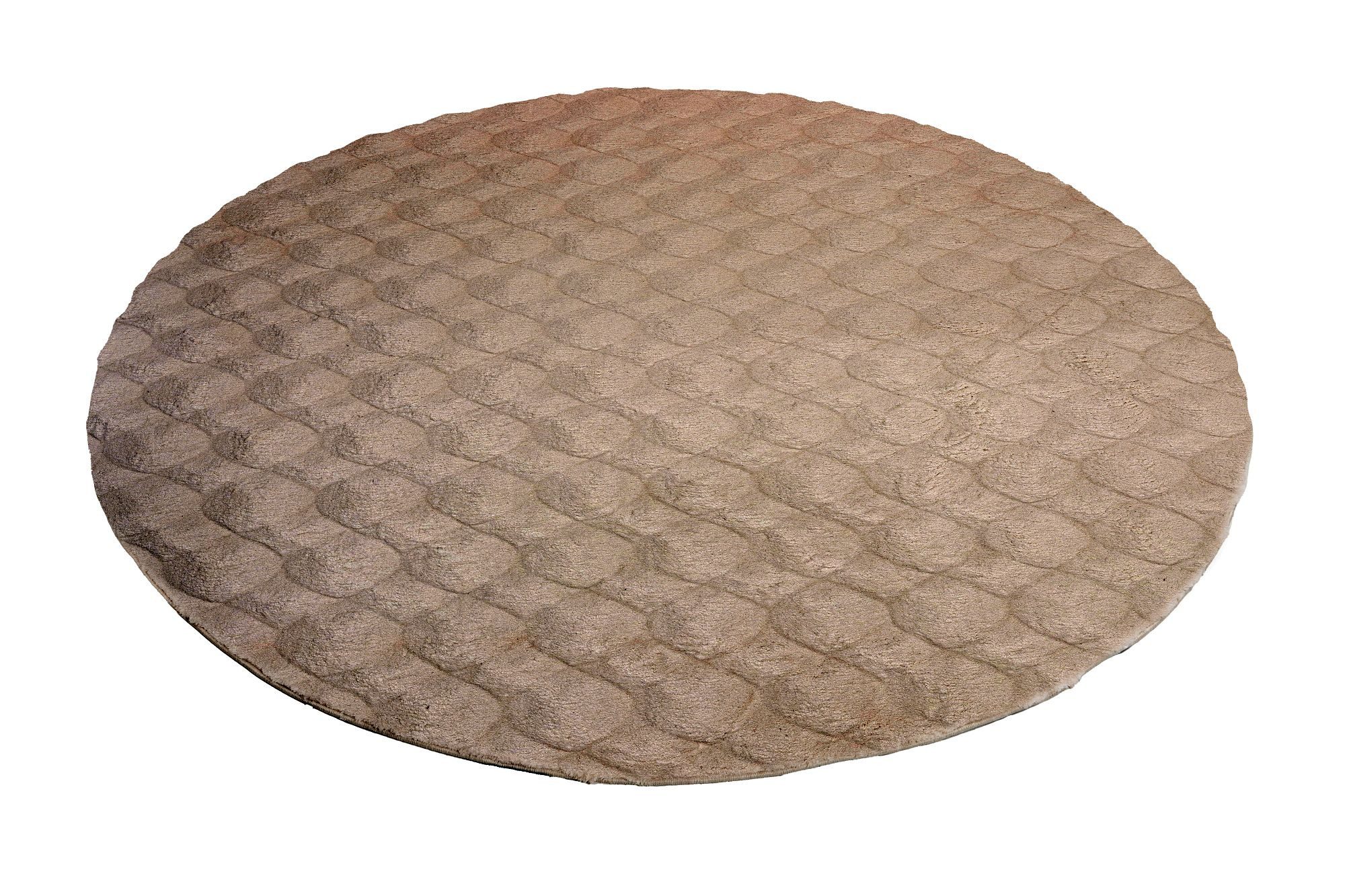 Kayoom Teppich Royal Glow 825, rund, Höhe: 30 mm, Auch in rund, Hochflor, Modernes Muster, Vegan