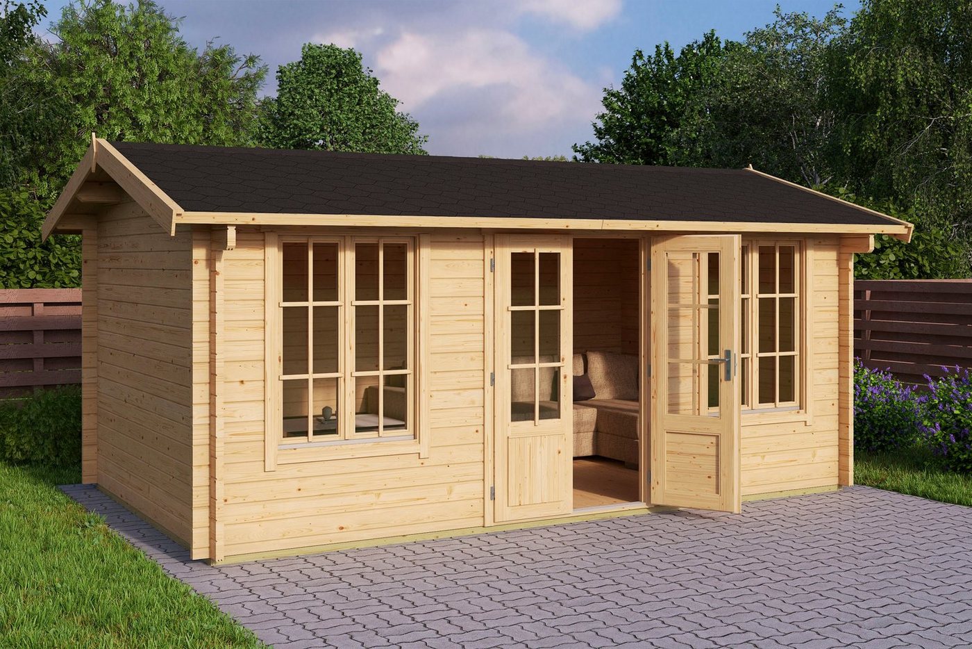 Thumbnail - LASITA MAJA Gartenhaus PEMBROKESHIRE, BxT: 540x346 cm, (Set, inkl. Fussbodenbretter zum verlegen)