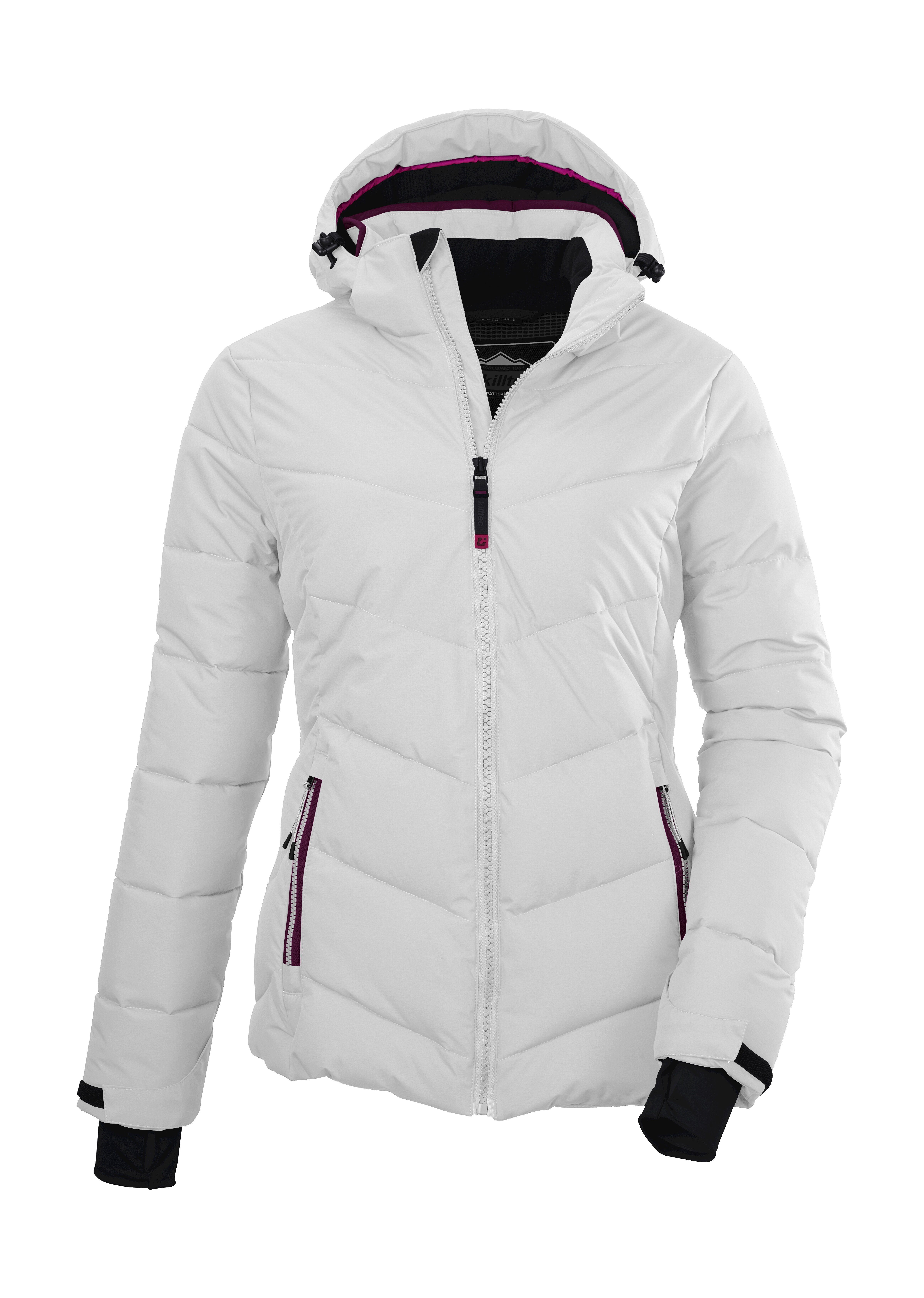 WMN KSW mit Killtec Skijacke SKI u Kapuze Steppjacke 289 rutschfestem JCKT, abzippbarer Schneefang