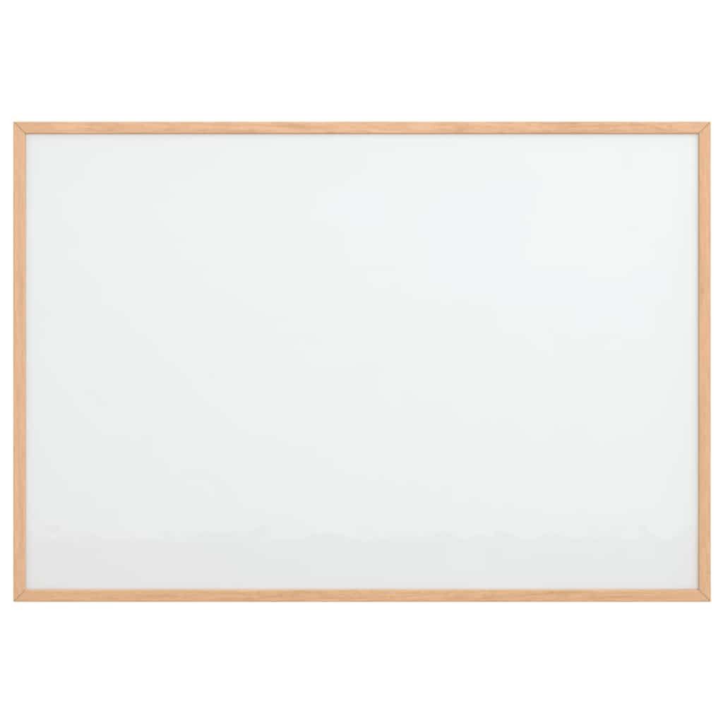 vidaXL Pinnwand Magnetisches Whiteboard mit Rahmen aus massivem Kiefernholz 80 x 55 cm
