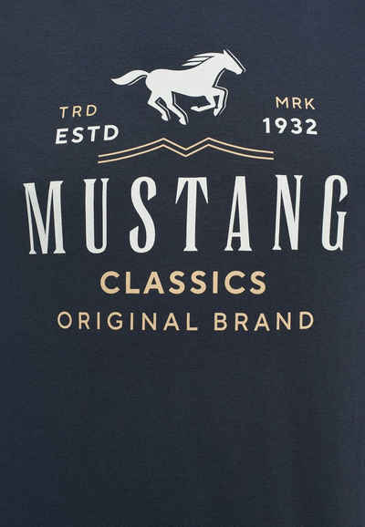 MUSTANG Kurzarmshirt Print-Shirt