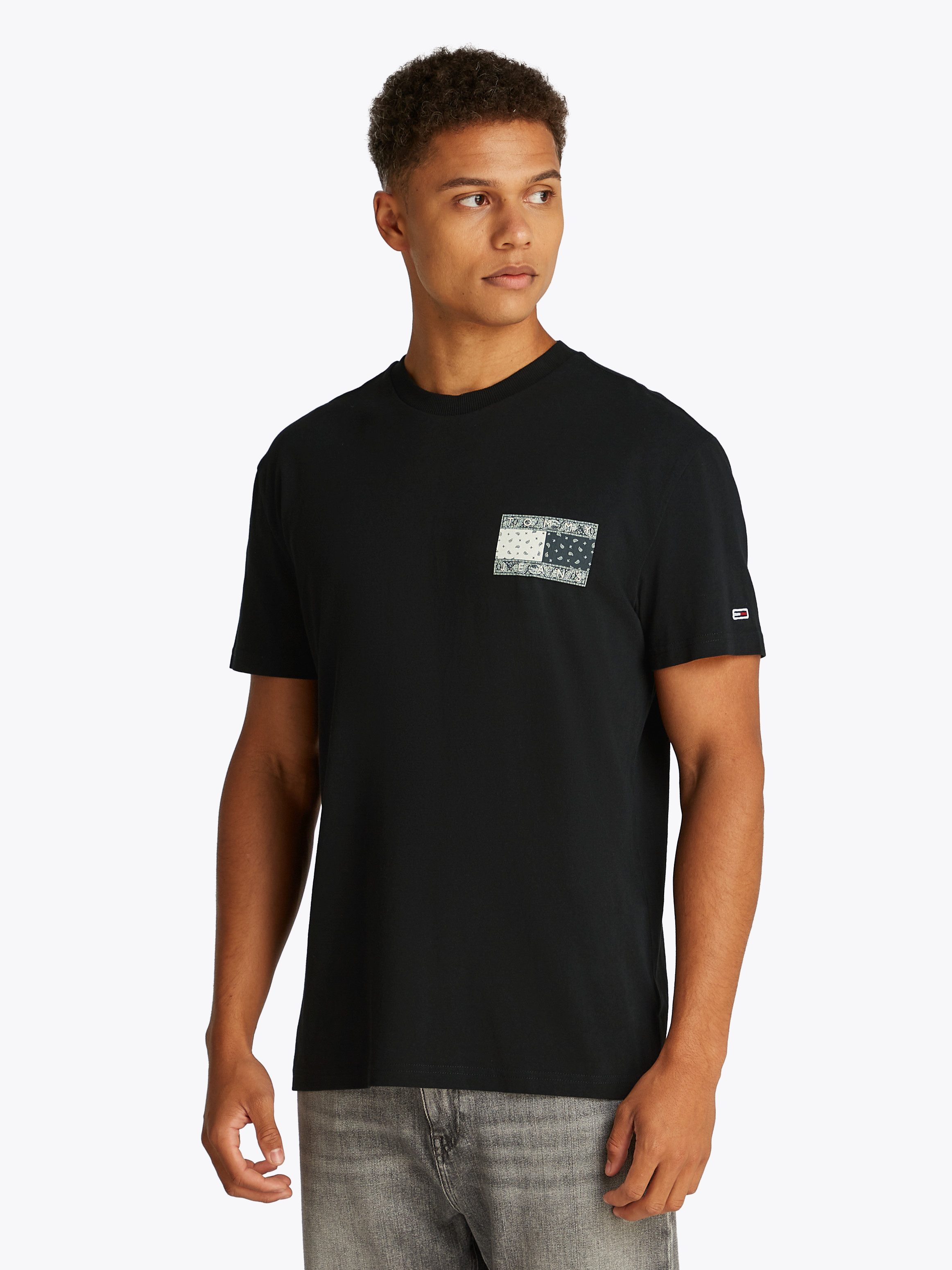 Tommy Jeans Kurzarmshirt TJM REG PAISLEY günstig online kaufen