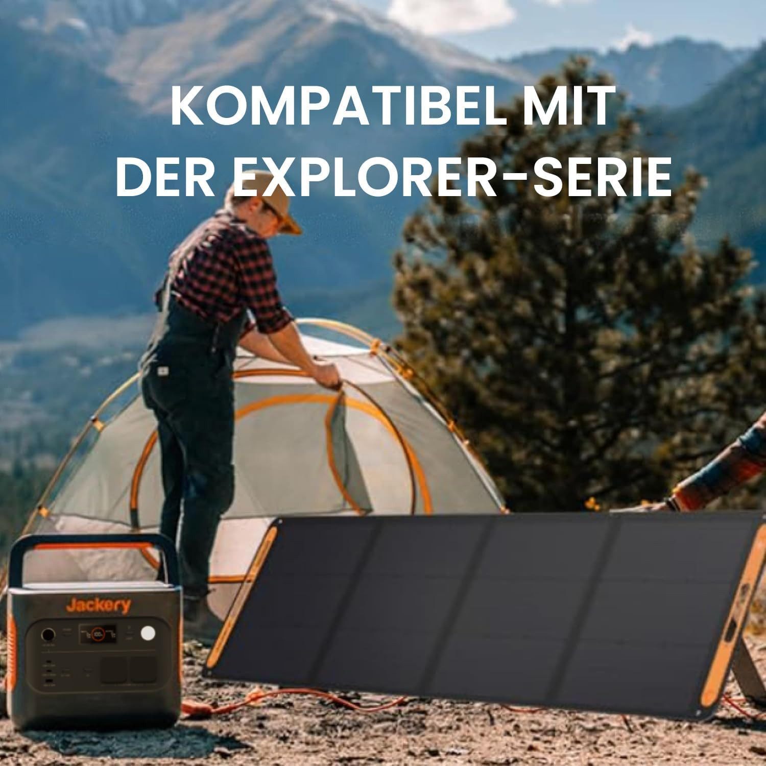 Jackery Solaranlage SolarSaga 200 Solarpanel für Powerstation Solargenerator, 200,00 W, Monokristallin