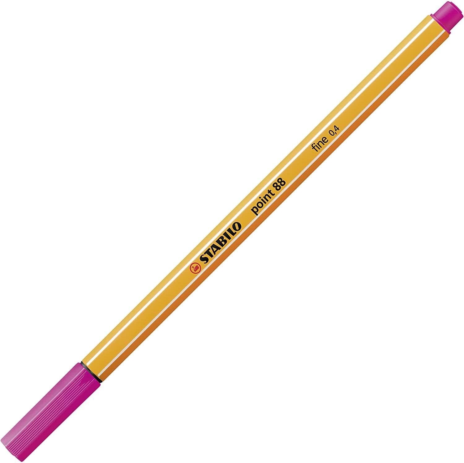 STABILO Filzstift STABILO point 88 Fineliner - Pink - Präzise Linien für Profis