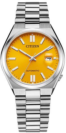 Citizen Automatikuhr TSUYOSA 60h NJ0150-81Z, Armbanduhr, Damenuhr, Herrenuhr, Edelstahlarmband, Saphirglas, Datum