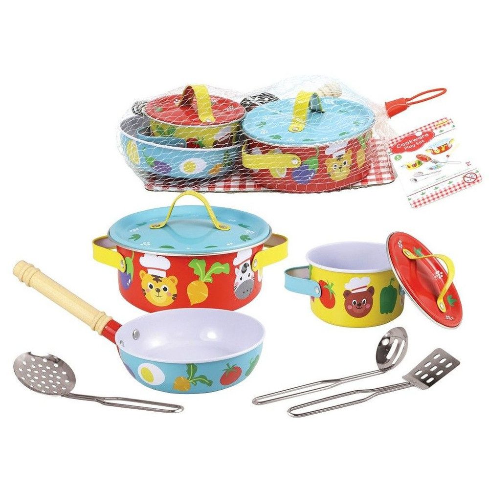 Besttoy Kinder-Haushaltsset Besttoy - Kochset aus Metall - 8-teilig, (8-tlg)