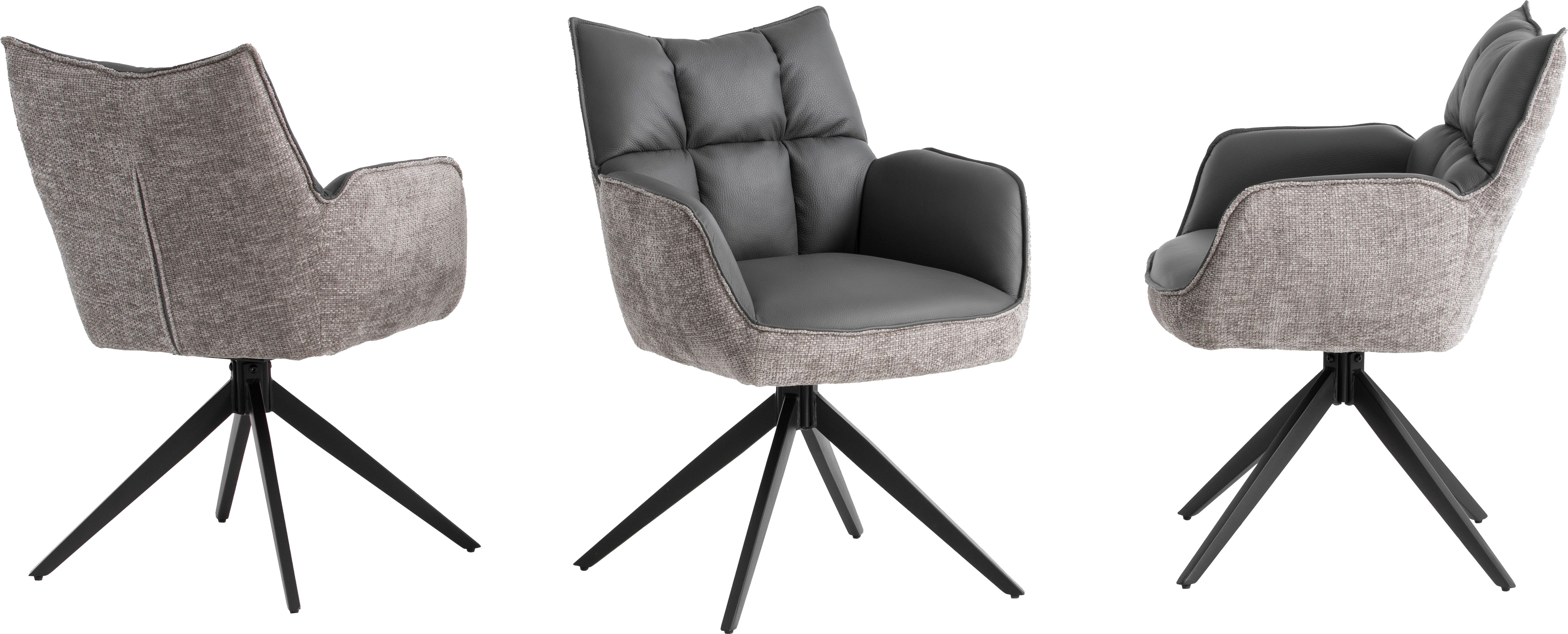 Home affaire Esszimmerstuhl Newton, TOPSELLER! (Set, 2 St), Federkern im Sitz, 180 Grad Drehfunktion