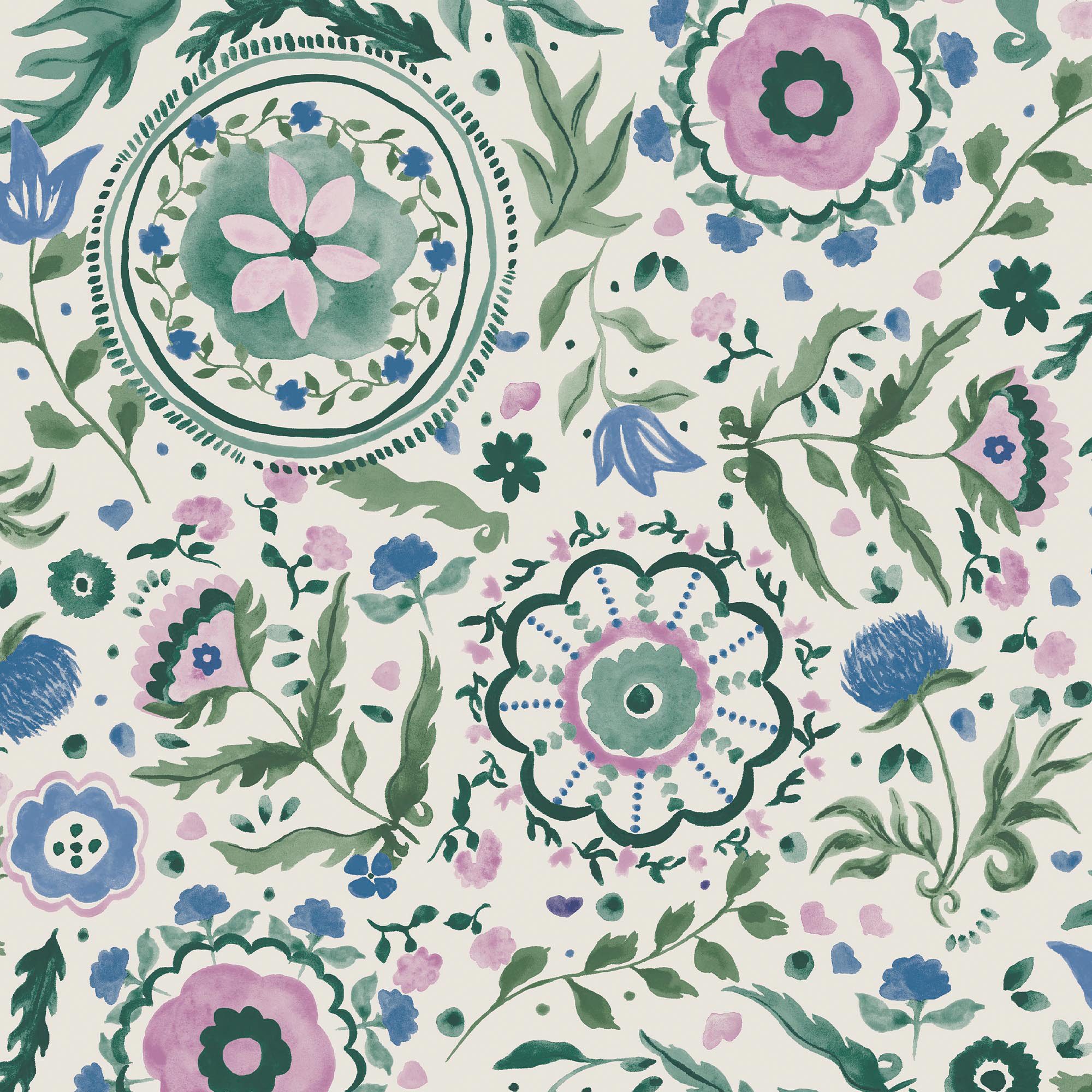 Joules Vliestapete Festival Blumen, glatt, Motiv, (1 St), Design Tapeten