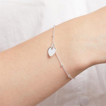 JEWLIX Silberarmband 925er Silber Armband Herz für Damen von JEWLIX