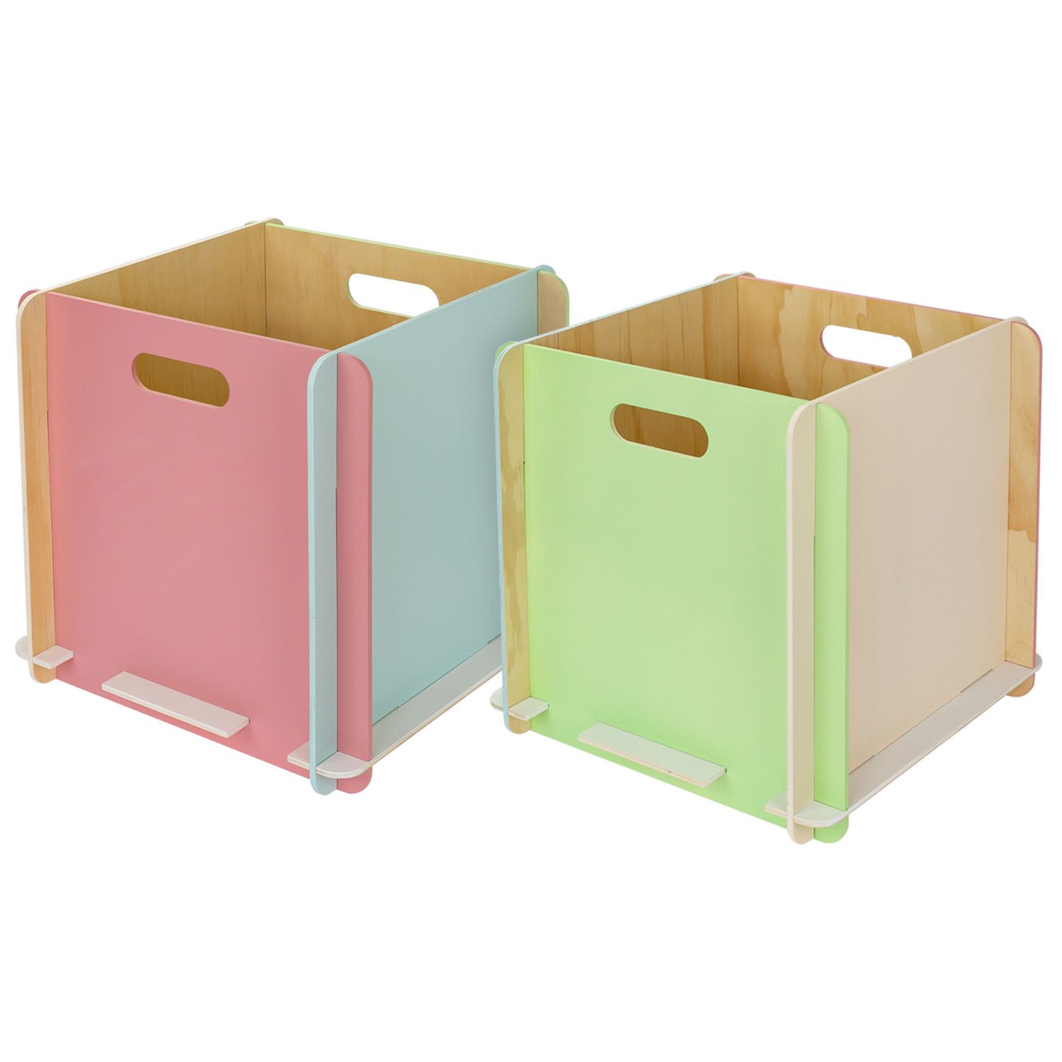 HMF Aufbewahrungsbox Praktische Spielzeugkiste aus Holz günstig online kaufen