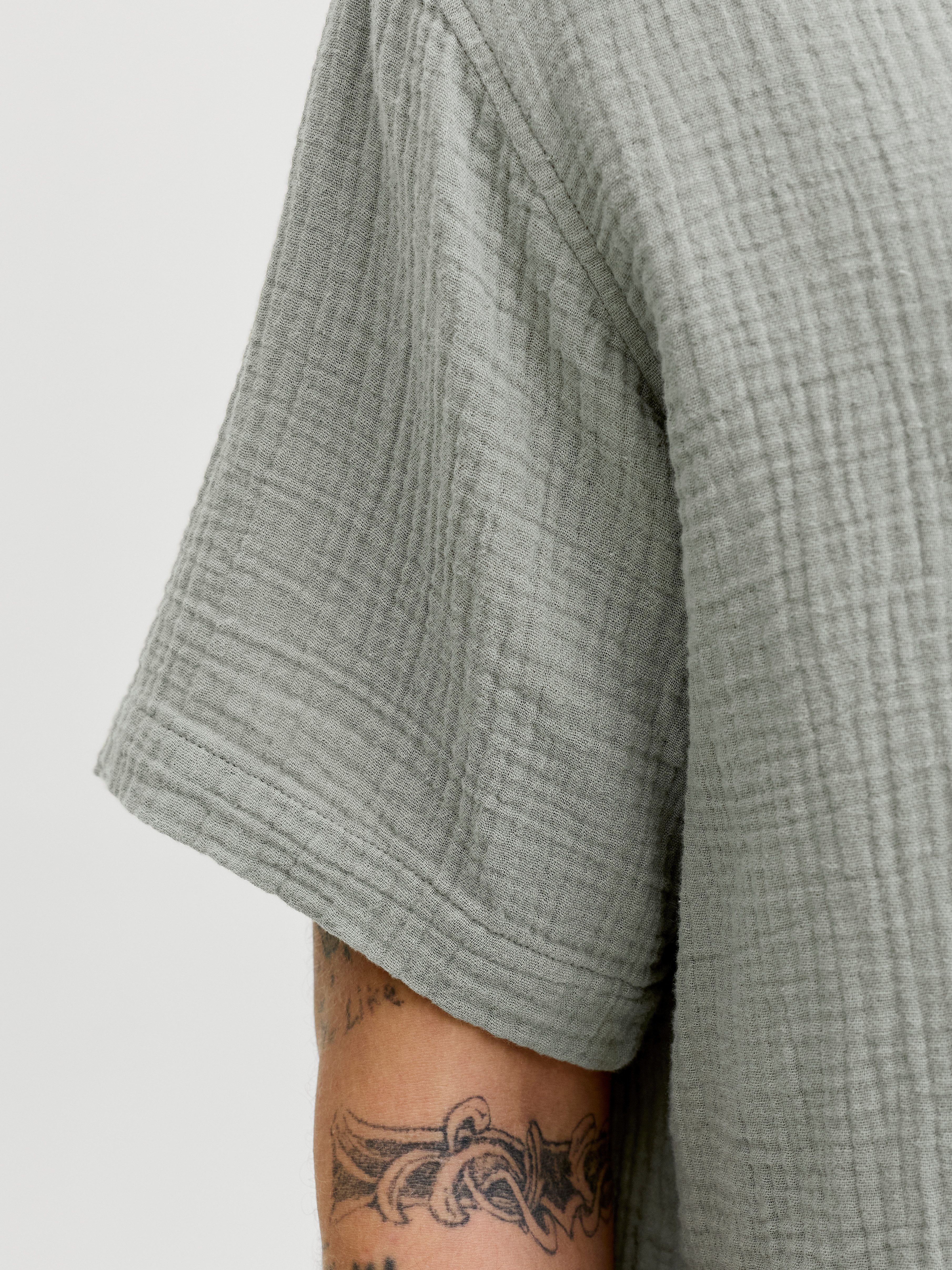 Jack & Jones Kurzarmhemd JORNANTUCKET DOUBLE CLOTH SHIRT SS EA26 – Bild 4 von 5
