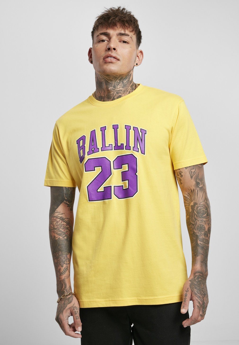 MisterTee Kurzarmshirt "MisterTee Herren Ballin 23 Tee", (1 tlg.) günstig online kaufen