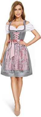 AFAZ New Trading UG Strickkleid Damen midi Trachtenkleid Trachtenmode Trachtenrock Kleid