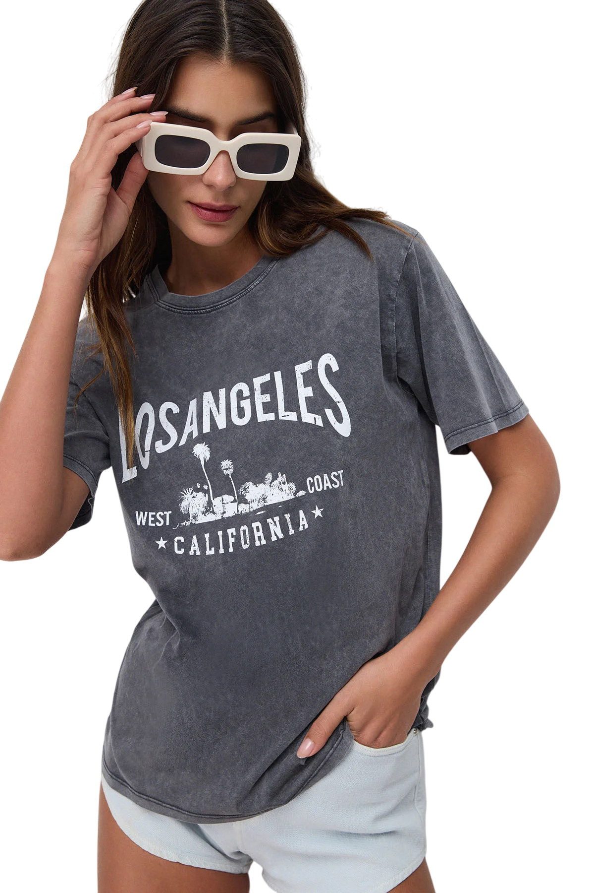 T-Shirt Bedrucktes Kurzarm-T-Shirt