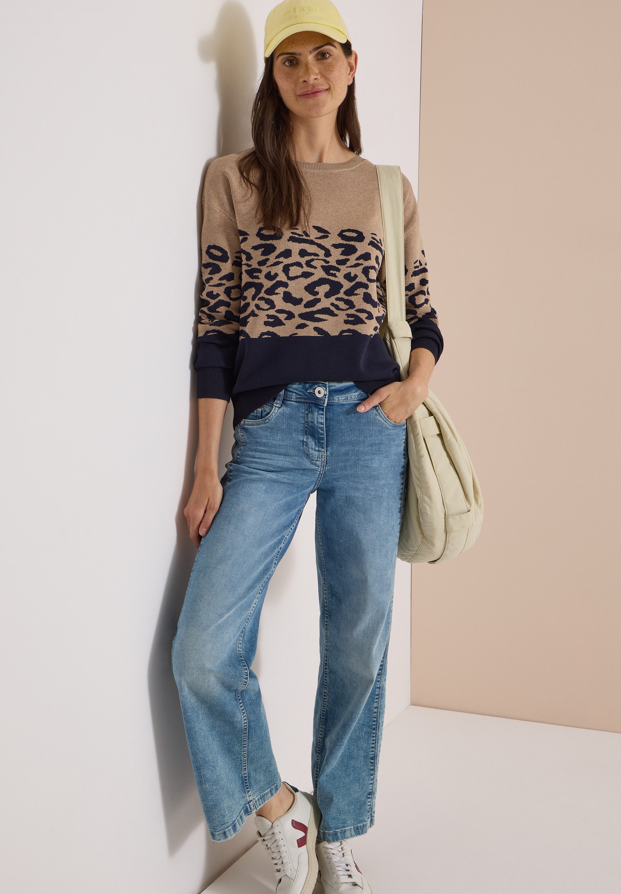 CECIL Strickpullover mit Rundhalsausschnitt