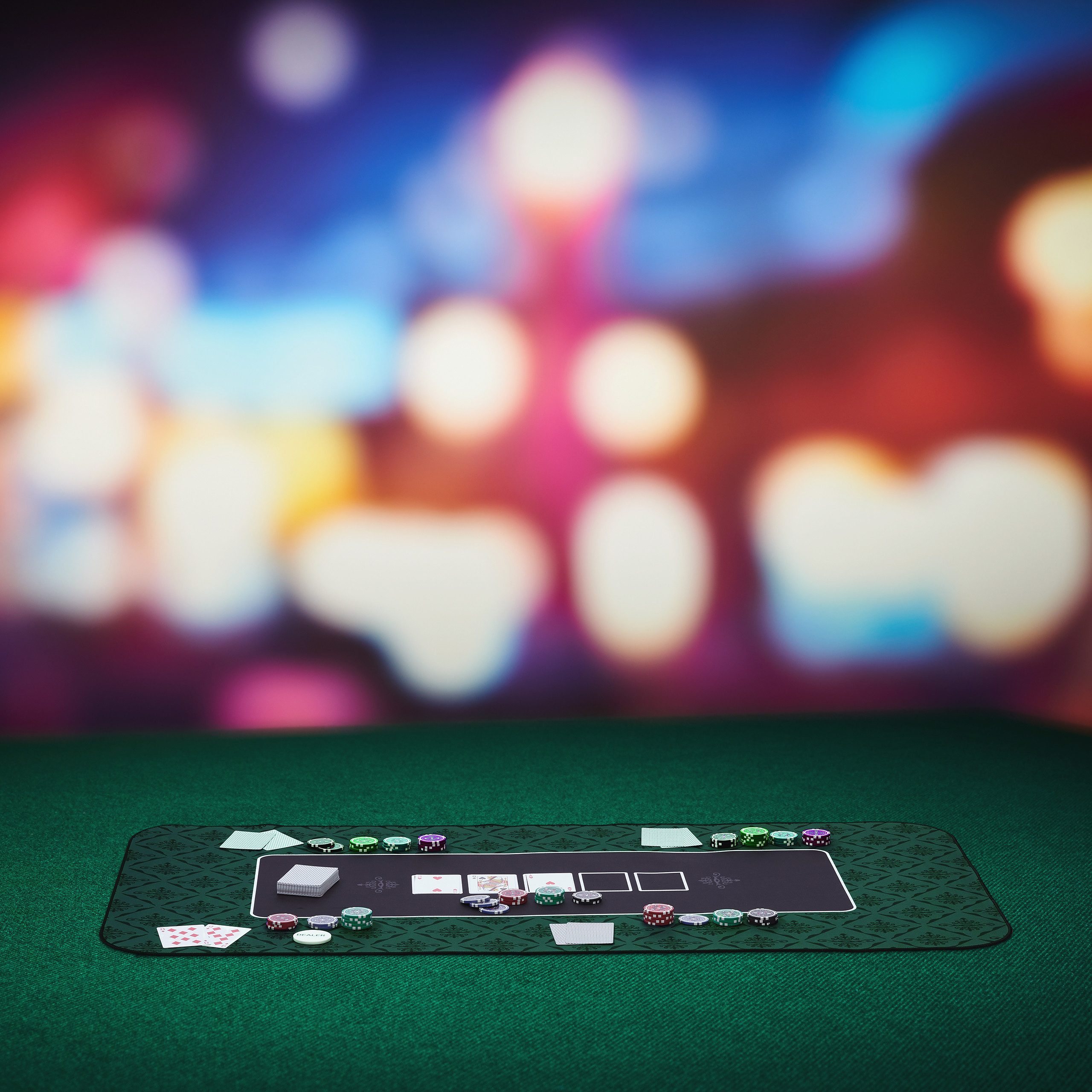 relaxdays Spieltisch Pokermatte 100x60, Grün günstig online kaufen