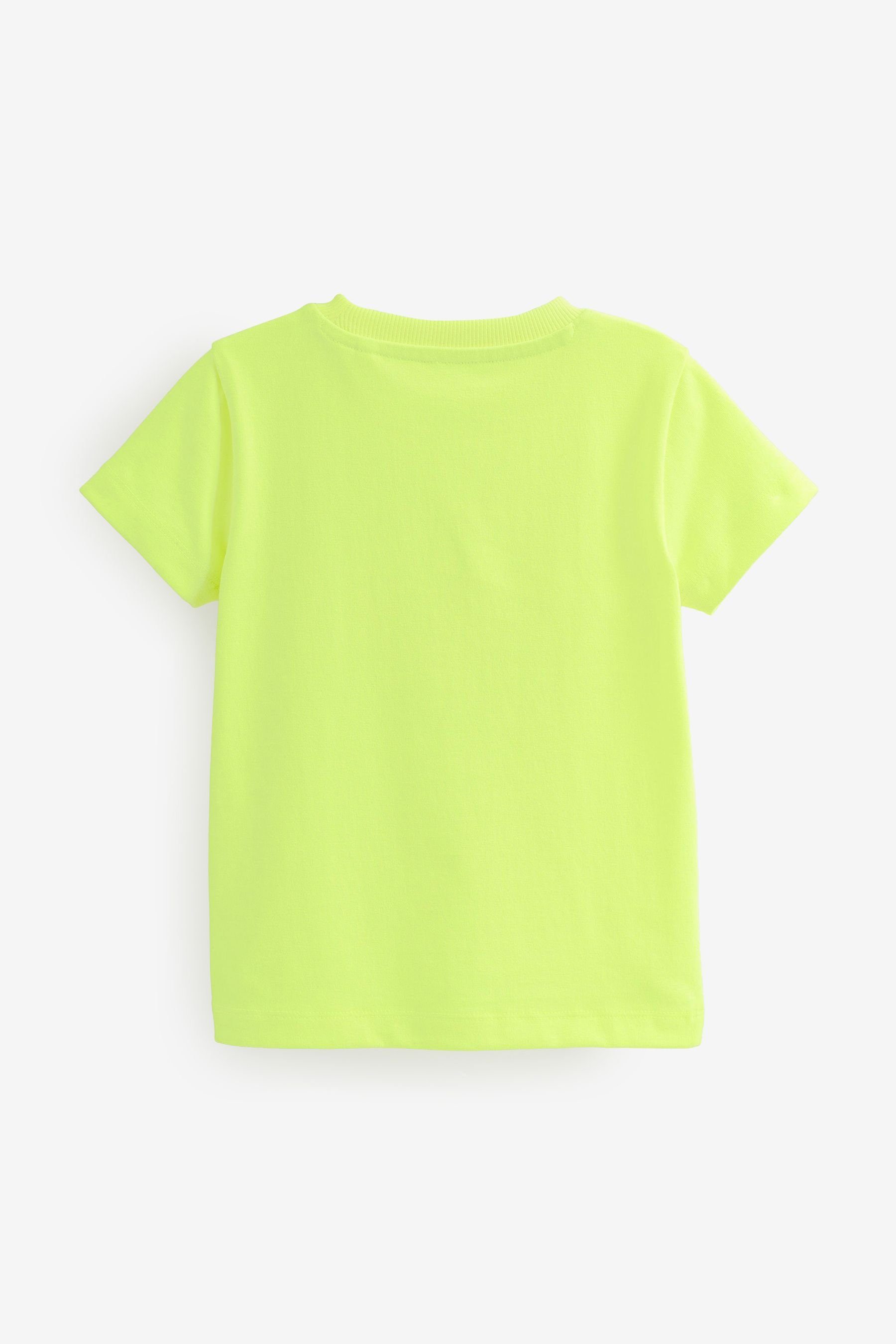 Next T-Shirt Kurzarm-T-Shirt Yellow Figurenmotiv mit (1-tlg) Cream Ice