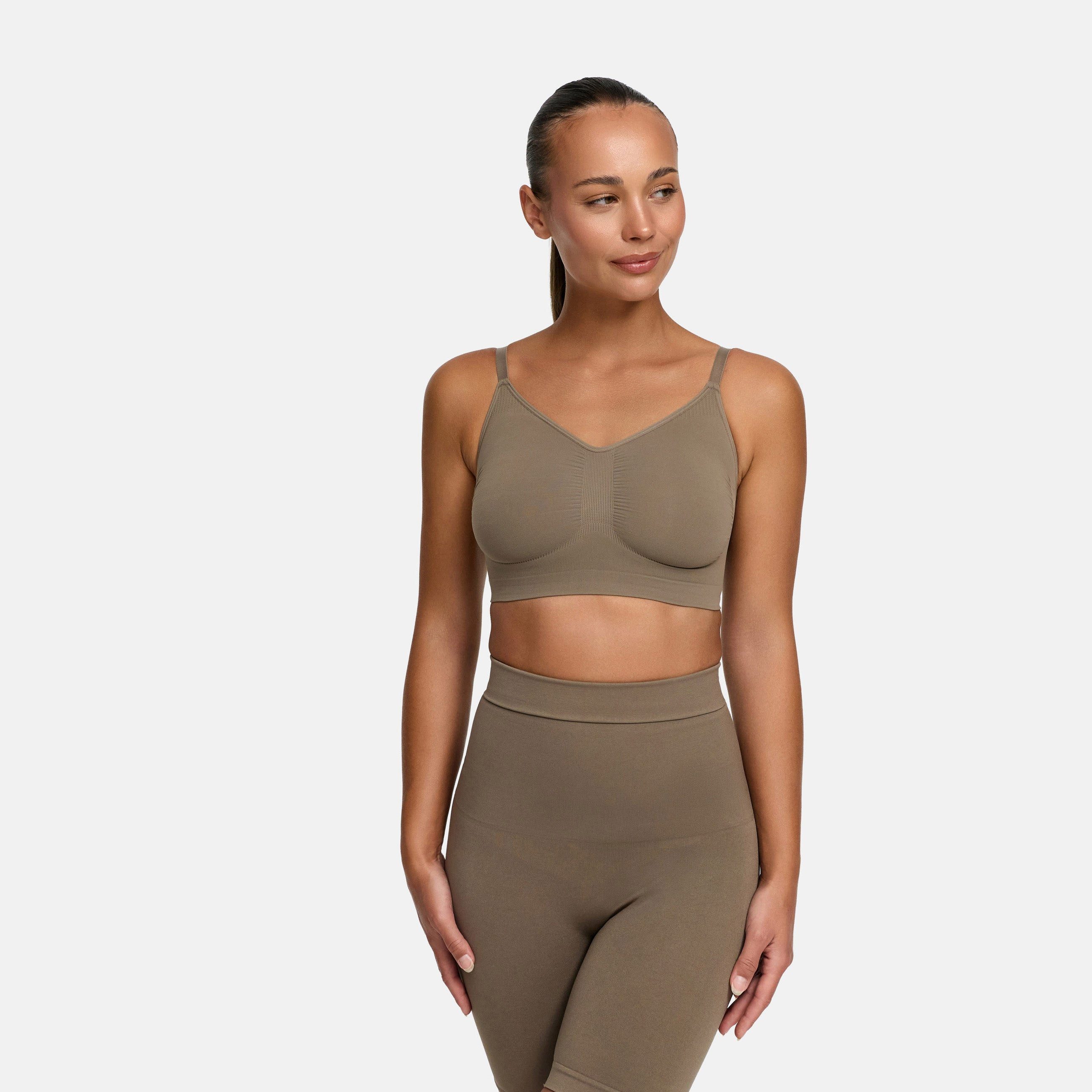 Creamy Fabrics Soft-BH Comfort Bralette-Taupe-2XL (1-tlg)