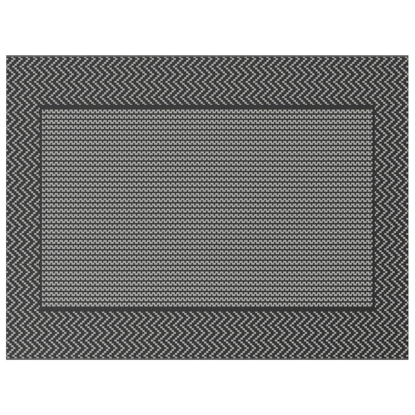 vidaXL Outdoorteppich Outdoor Teppich 'ARAKIL'Schwarz und günstig online kaufen