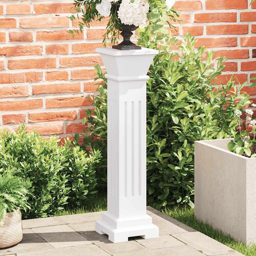 vidaXL Blumenständer Säulen-Pflanzenständer Klassischer Stil Quadratisch MDF (1 St)