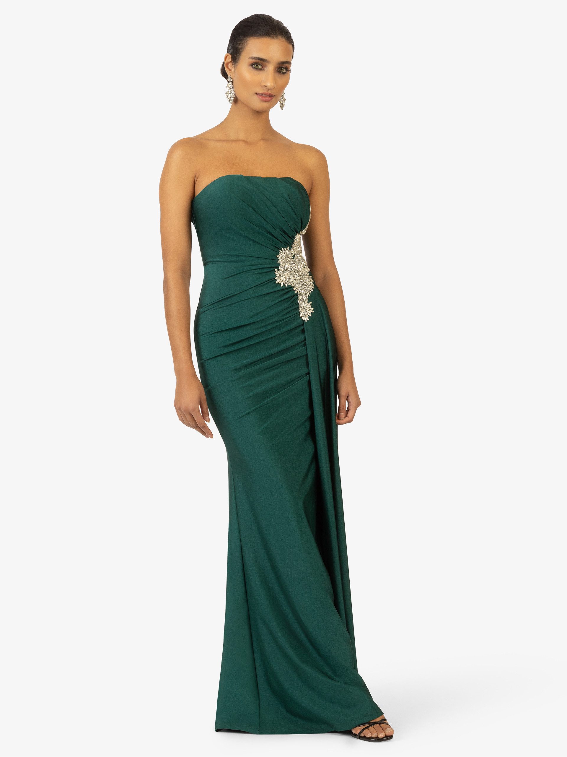 Kraimod Abendkleid mit Drapierung und Rücken-Schnürung günstig online kaufen