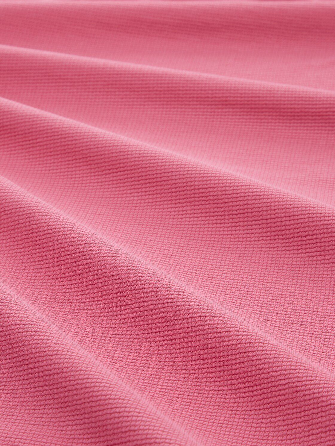 TOM carmine T-Shirt mit Arm pink Shirt 3/4 TAILOR Bio-Baumwolle