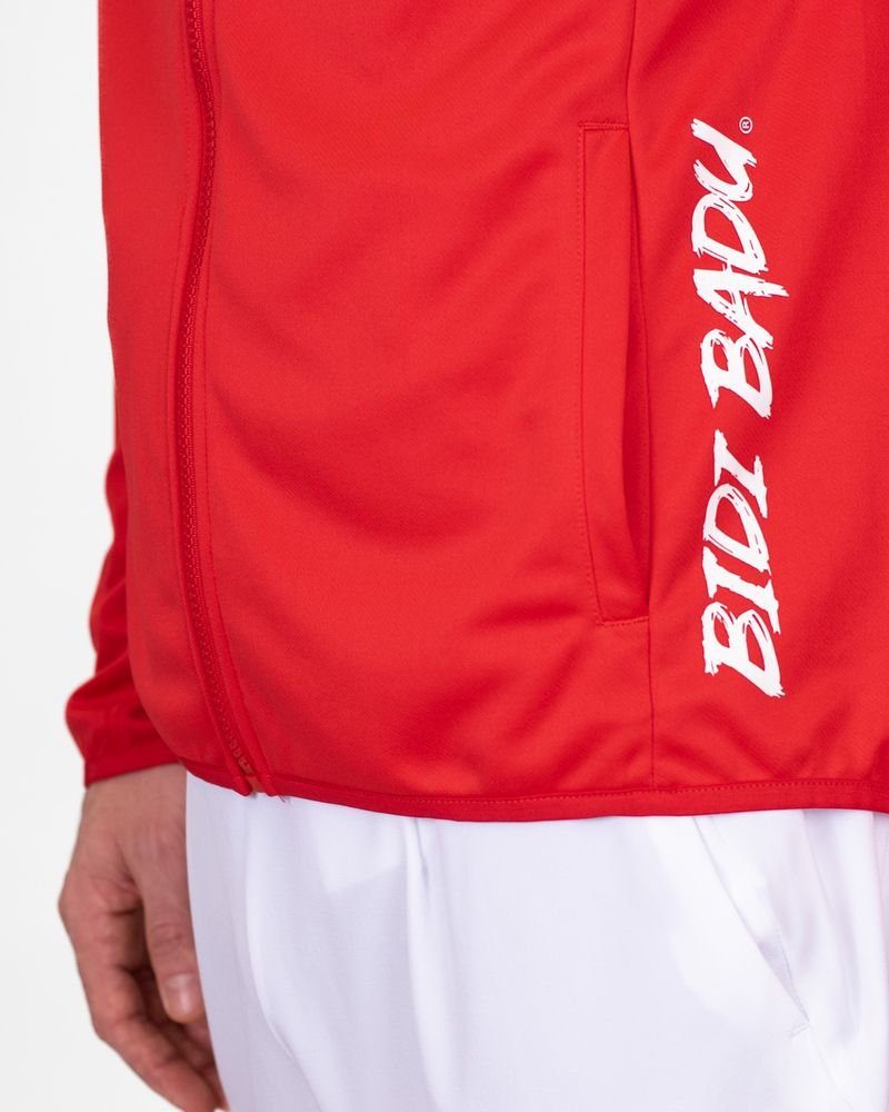 für Trainingsjacke Crew Herren BIDI BADU Trainingsjacke rot in