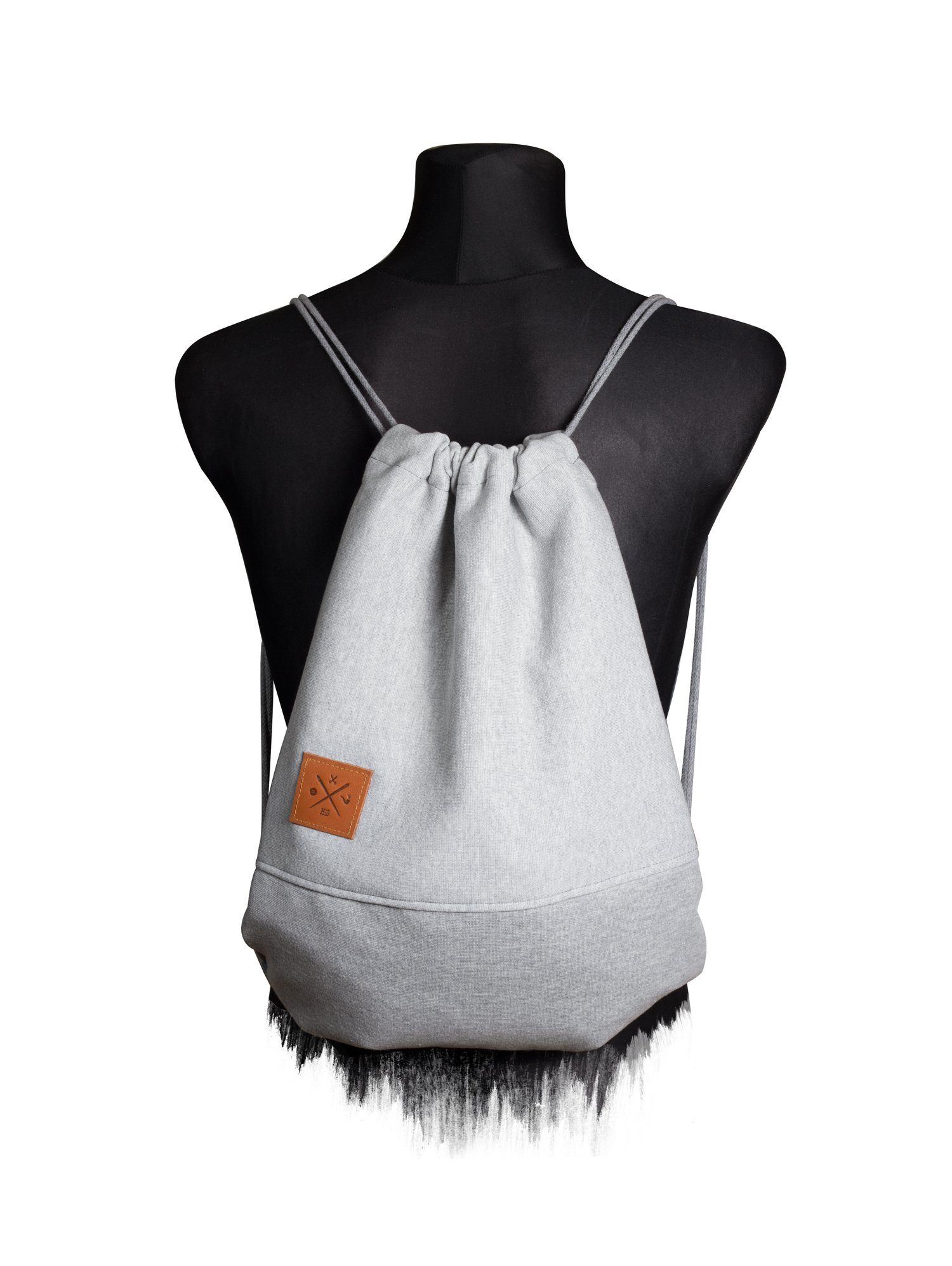 Turnbeutel Sweat Sports Bag - Sporttasche/ Turnbeutel in Grau