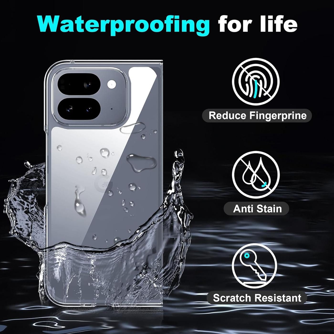 CoolGadget Handyhülle Transparent Ultra Slim Case für Google Pixel 10 Pro Fold 6,4 Zoll, Silikon Hülle Dünne Schutzhülle für Pixel 10 Pro Fold Hülle – Bild 4 von 5