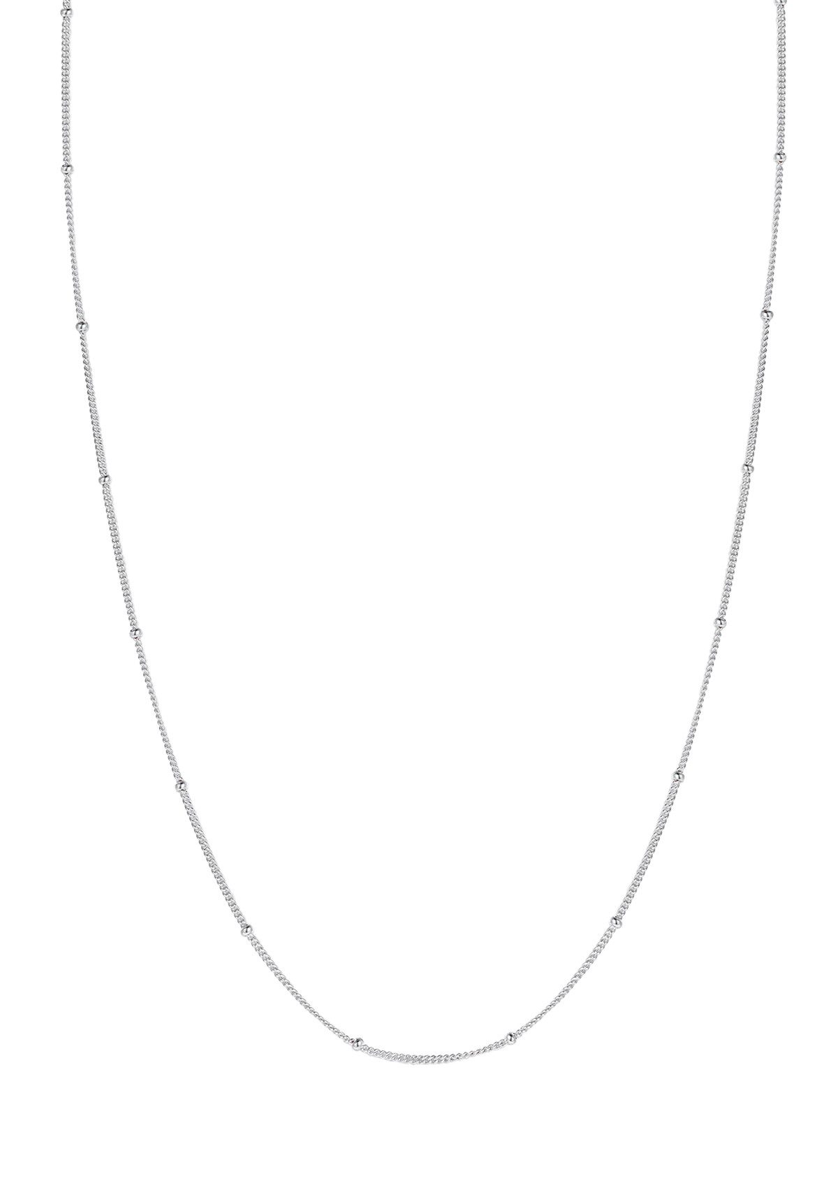 Kette ohne Anhänger Kugelkette Herren, 51 cm 18K vergoldet