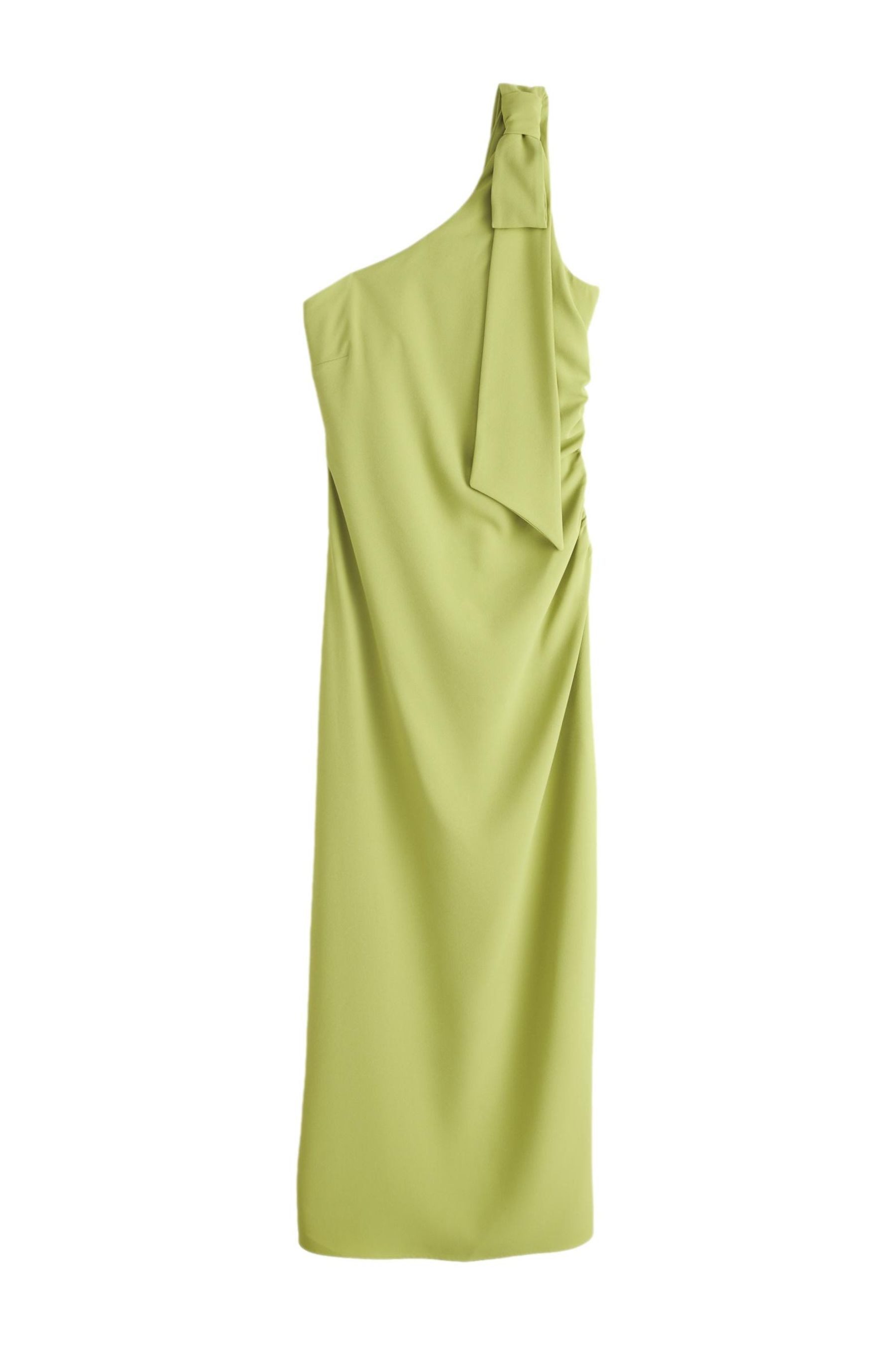 Next One-Shoulder-Kleid Brautjungfern-Maxikleid mit Schleifendesign (1-tlg)