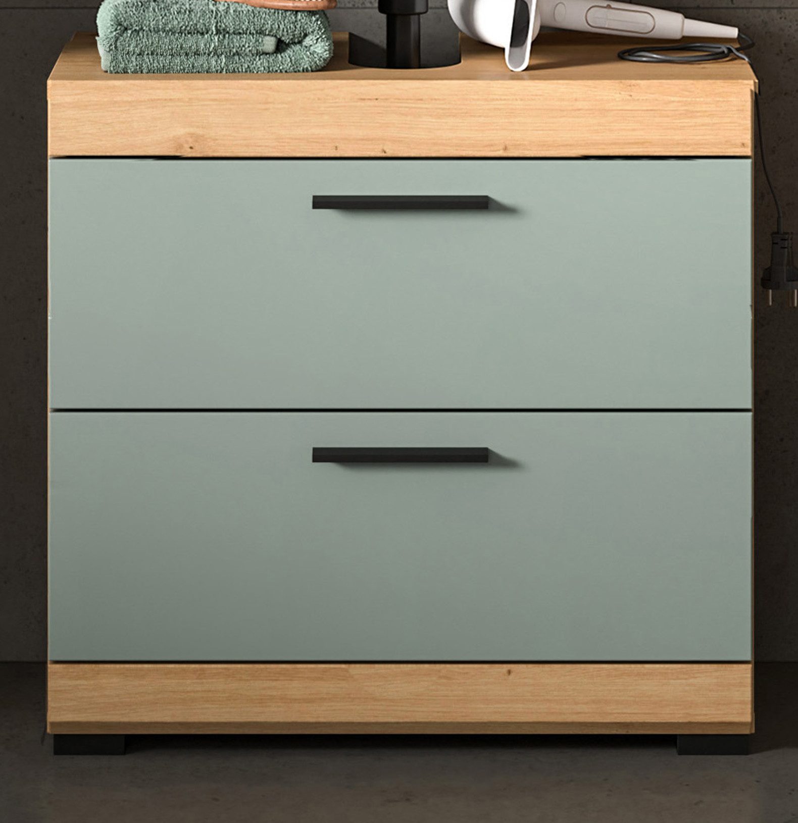 Inn.Furn Waschbeckenunterschrank Shawn (Badschrank in Salbei günstig online kaufen