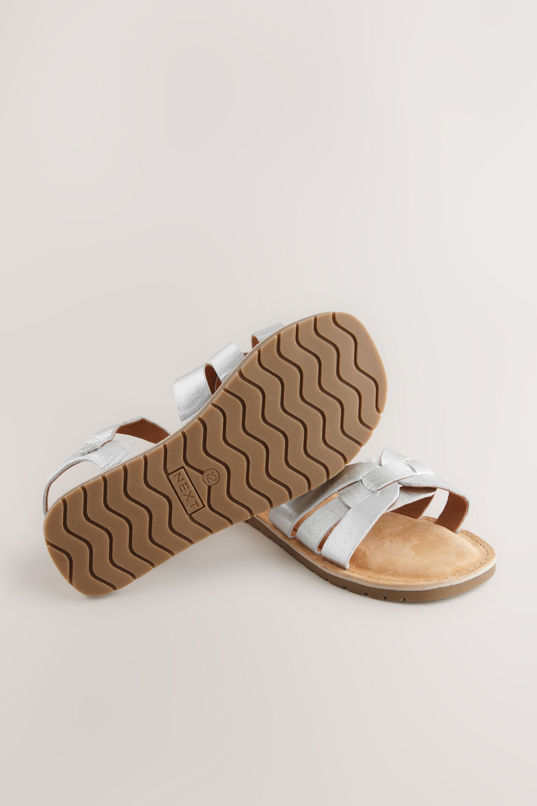 Next Sandalen aus geflochtenem Leder, weite günstig online kaufen