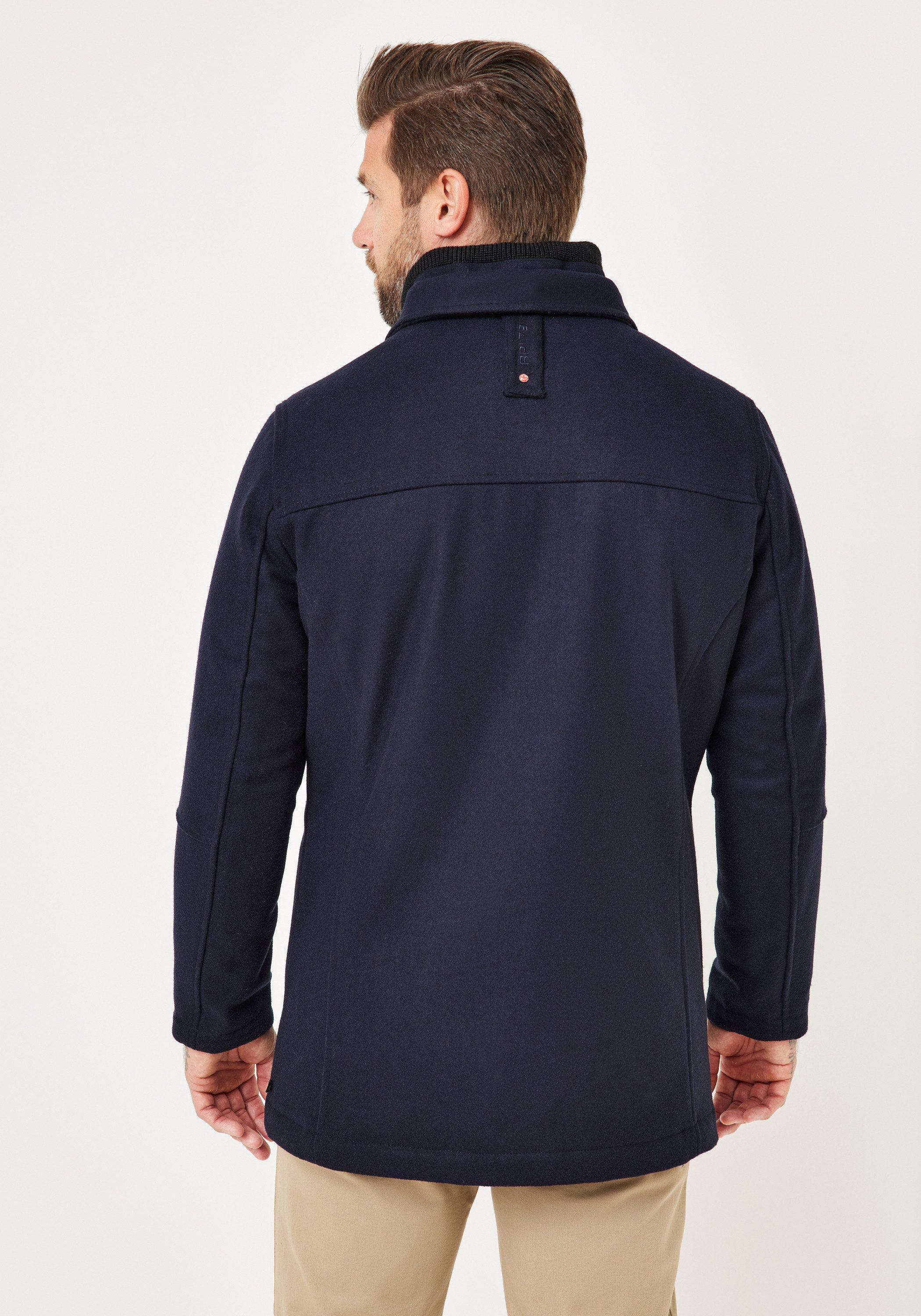 Redpoint Winterjacke GILL Modern Fit Wool Blend Melange Wintermantel