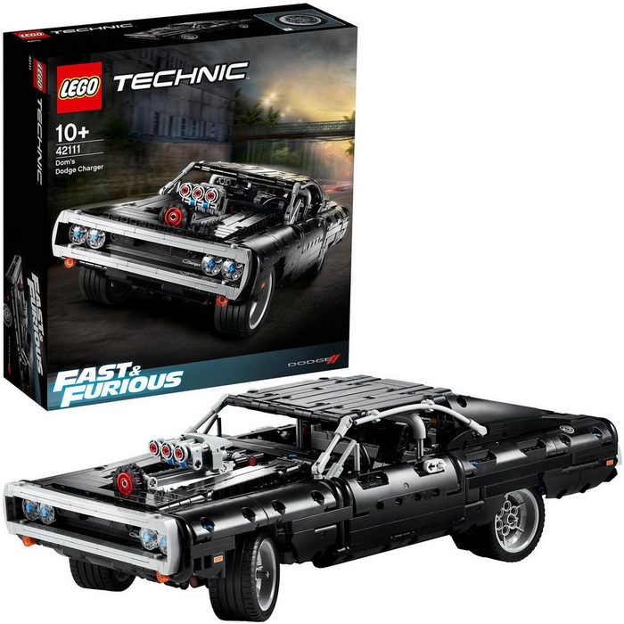 LEGO® Konstruktionsspielsteine Dom's Dodge Charger (42111) LEGO® Technic (1077 St)