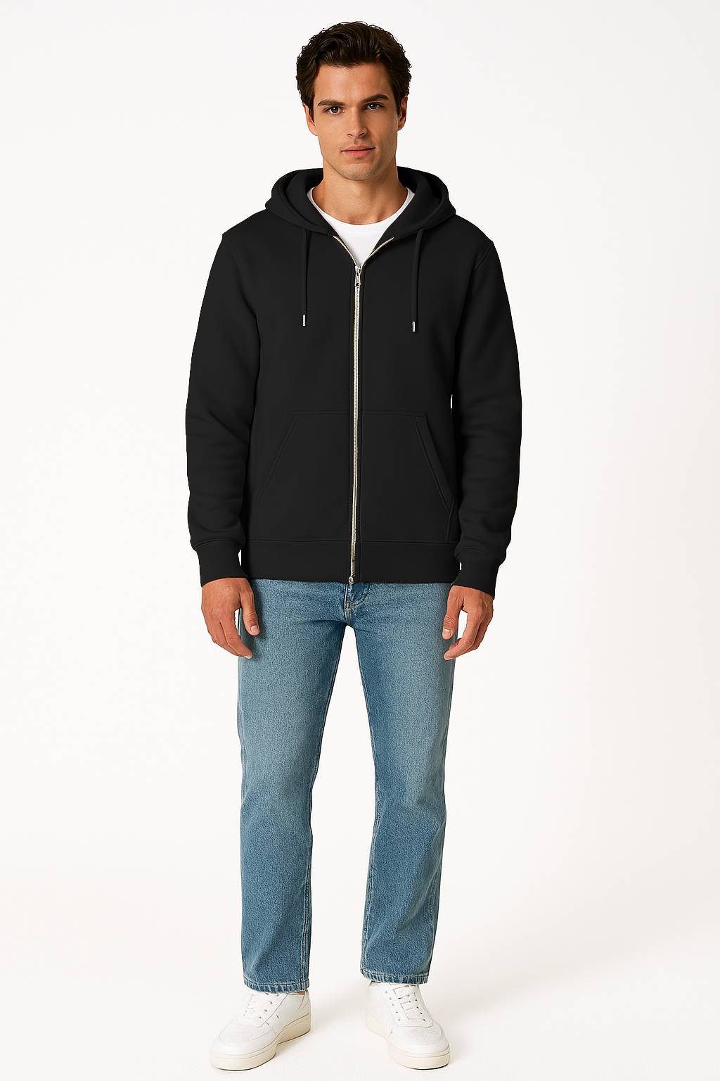 Smith & Solo Hoodie Herren - Sweatshirt mit Reißverschluss Zipper Sweatjacke Baumwollmix