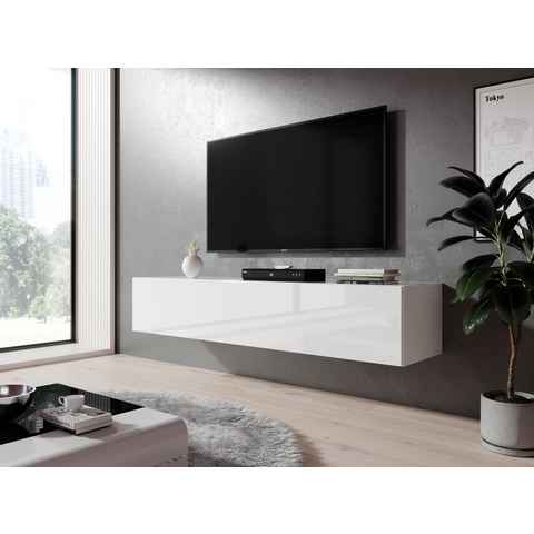 Furnix TV-Schrank Hängeboard ZIBO Lowboard 160 cm breit B160 x T32 x H35