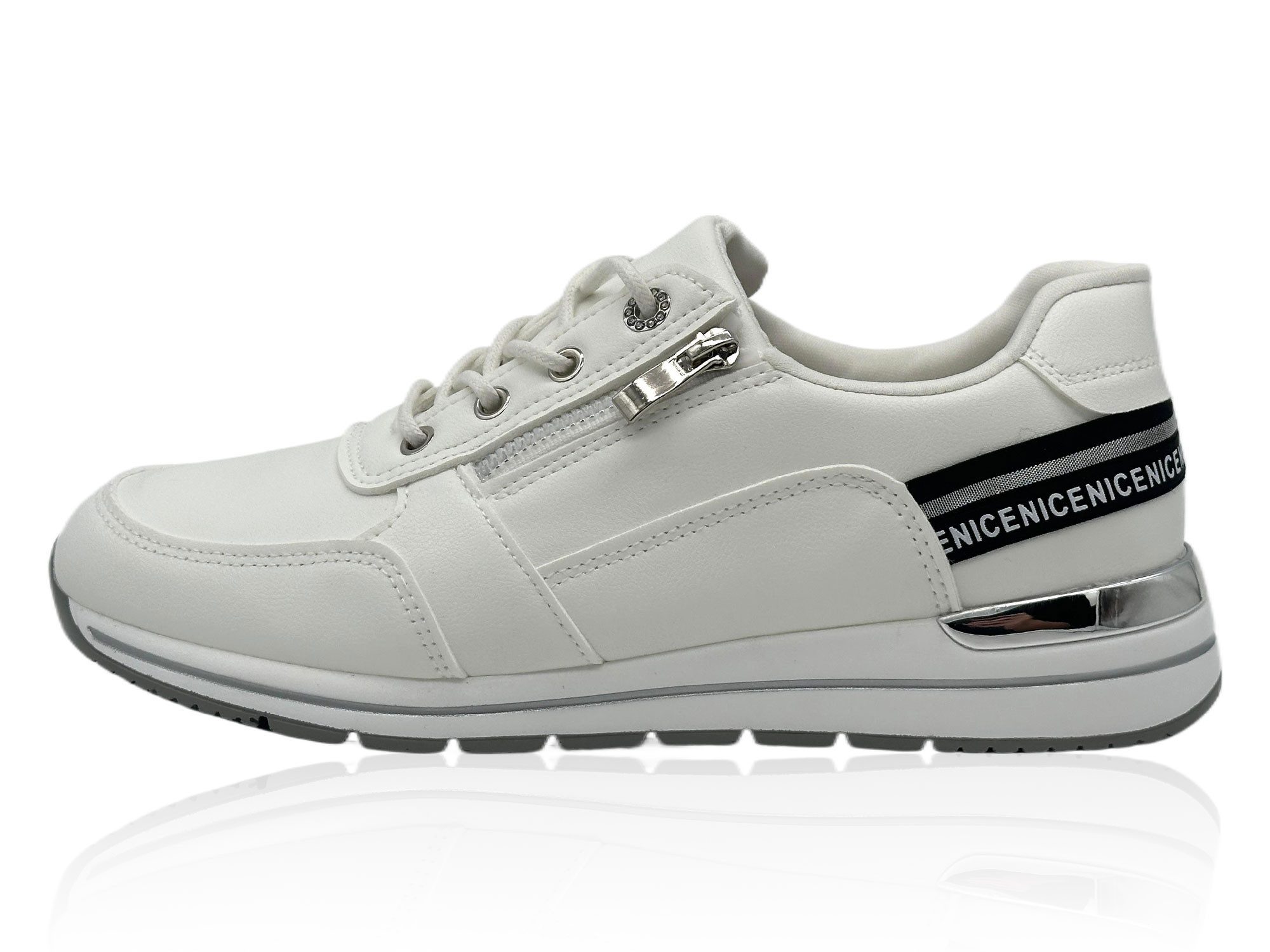Nowaland Damen Freizeitschuhe Leichter Plateau-Schuh Sneaker Leicht, Pflegeleicht, Komfortabel