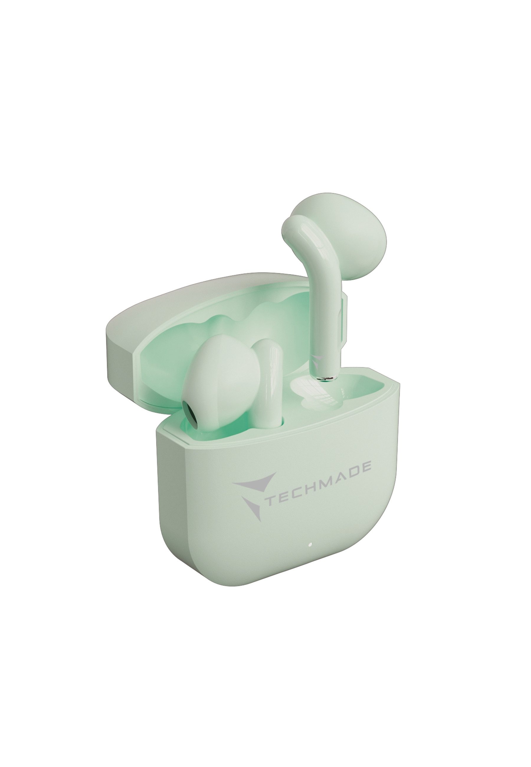 Techmade Techmade Earbuds XM201 Green wireless In-Ear-Kopfhörer (Noise-Cancelling)