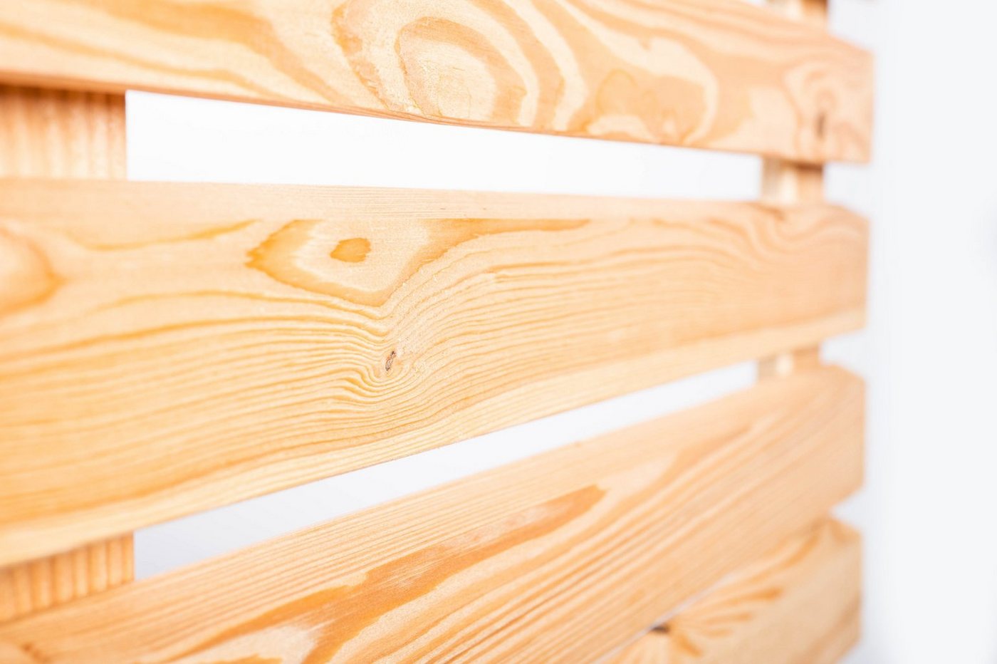 Thumbnail - Mega-Holz Sichtschutzelement Sichtschutzzaun Rhombus Lärche - Set, (Sparset, 43-St., Set bestehend aus Sichtschutz, Pfos...